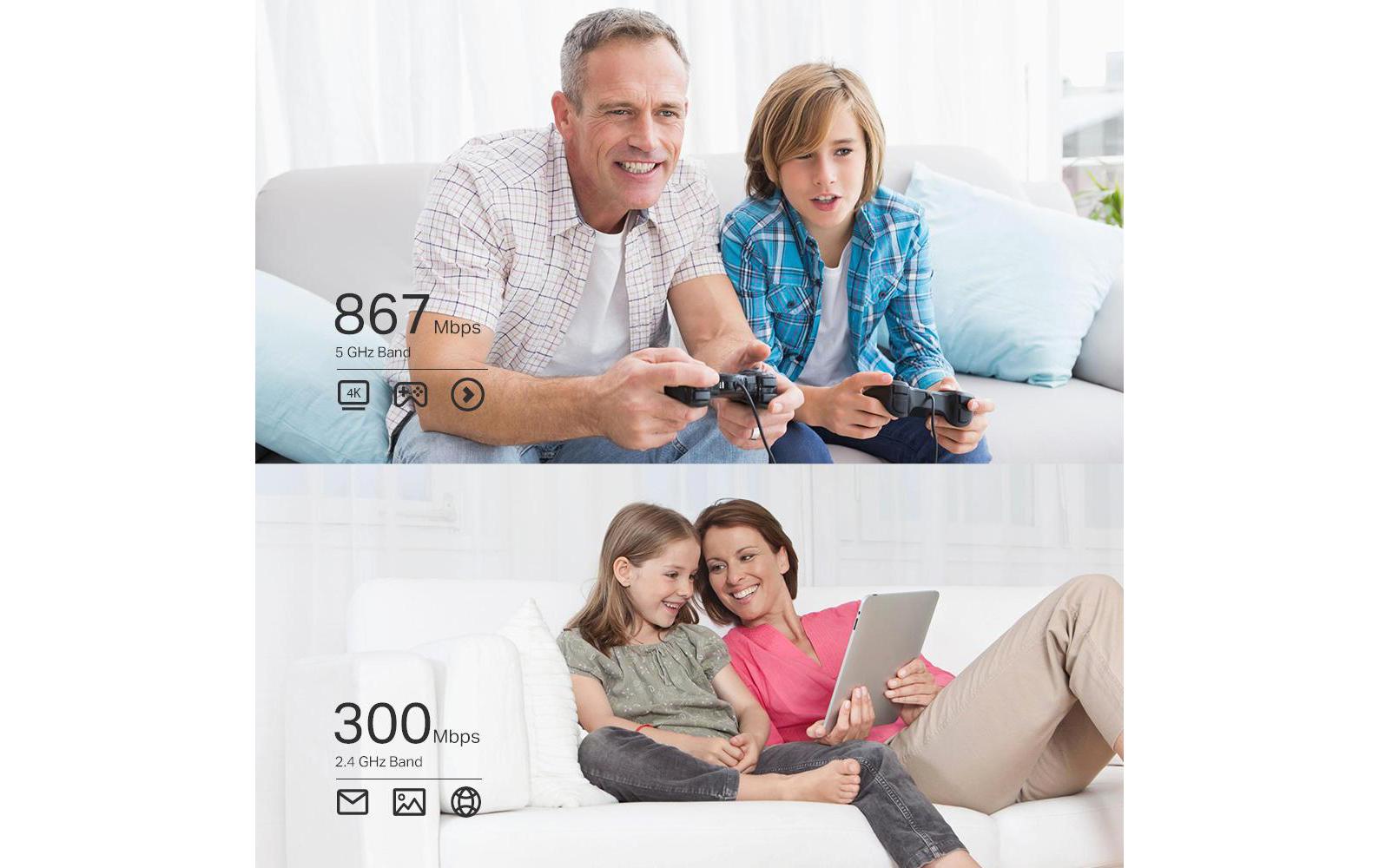TP-Link Archer T4E – PCIe WLAN-Karte – 2×Antenne, PCIe, für PC