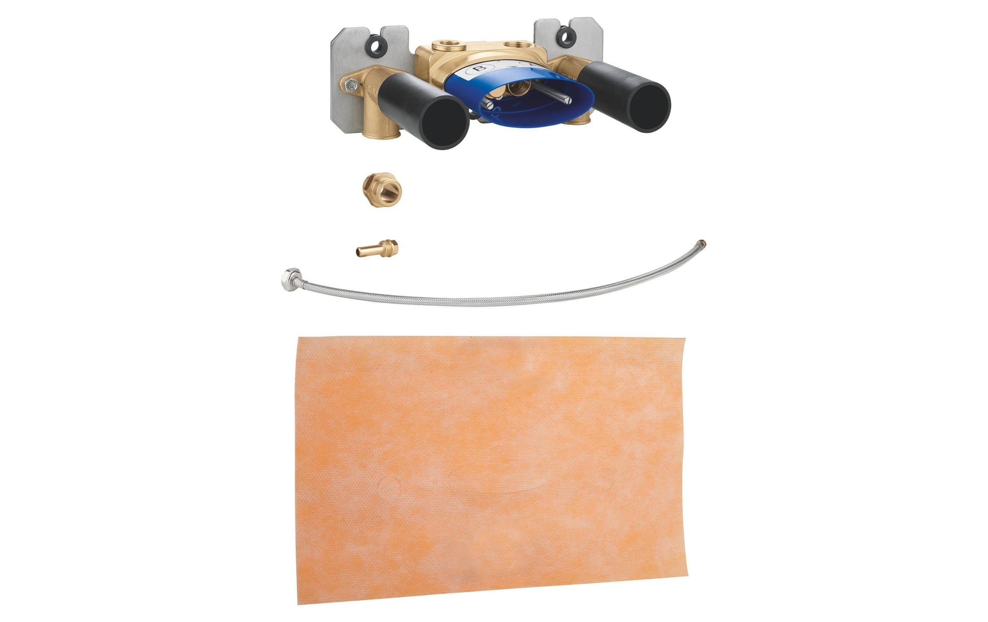 GROHE Unterputz-Einbaukörper – 1/2" Gewinde, 215 × 75 mm, Kunststoff, für Thermostat (Auf-/Unterputz)