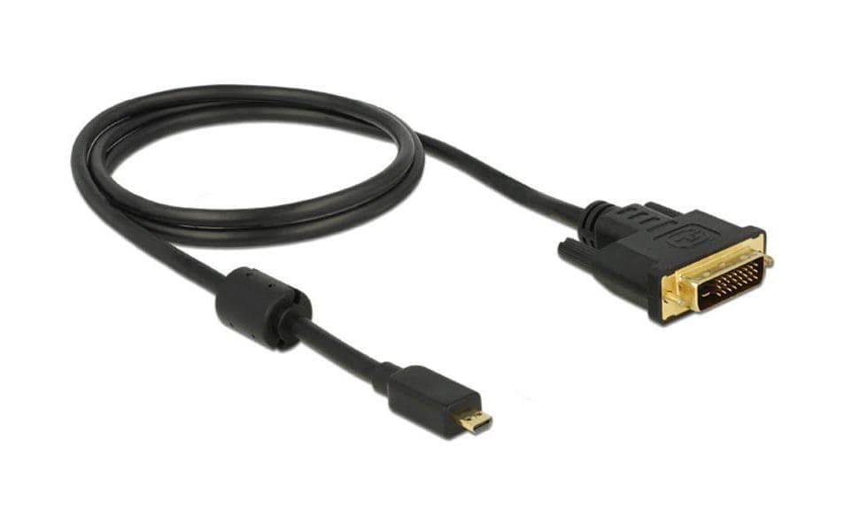 DeLOCK Micro-HDMI auf DVI-D Kabel HDMI 1.3 1920×1200 – 1 m