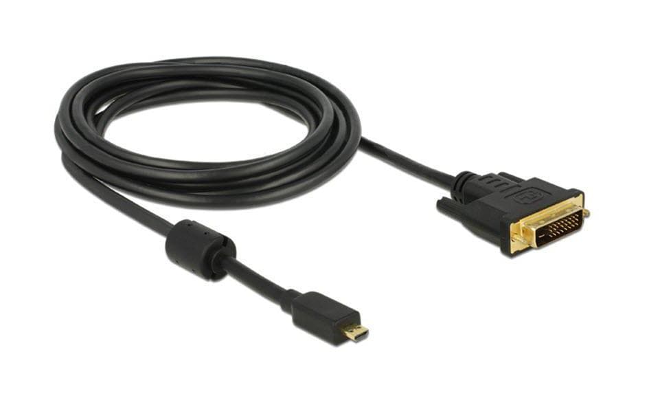 DeLOCK Micro-HDMI auf DVI-D Kabel HDMI 1.3 1080p 60 Hz – 2 m