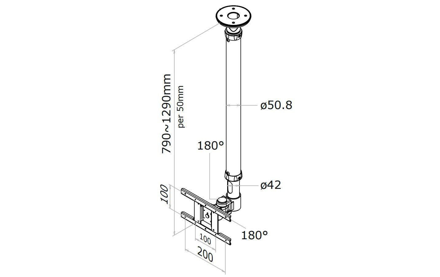 Neomounts FPMA-C100WHITE – Wandhalterung, neigbar, bis 30", VESA 75×75, bis 12 kg, weiss