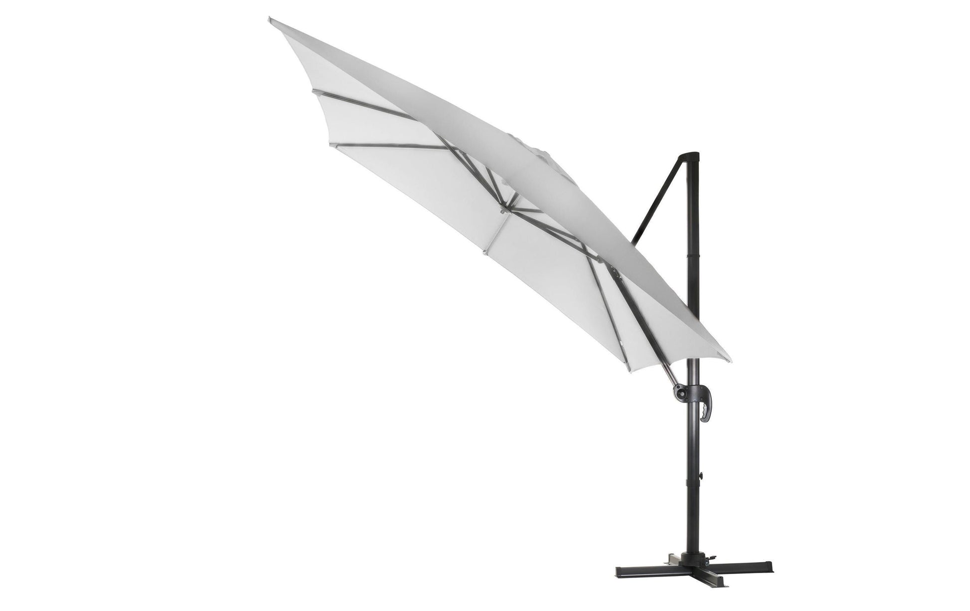 Cocon Hängender Sonnenschirm 300 × 300 cm, Aluminium/Polyester, Natur, für Aussenbereich