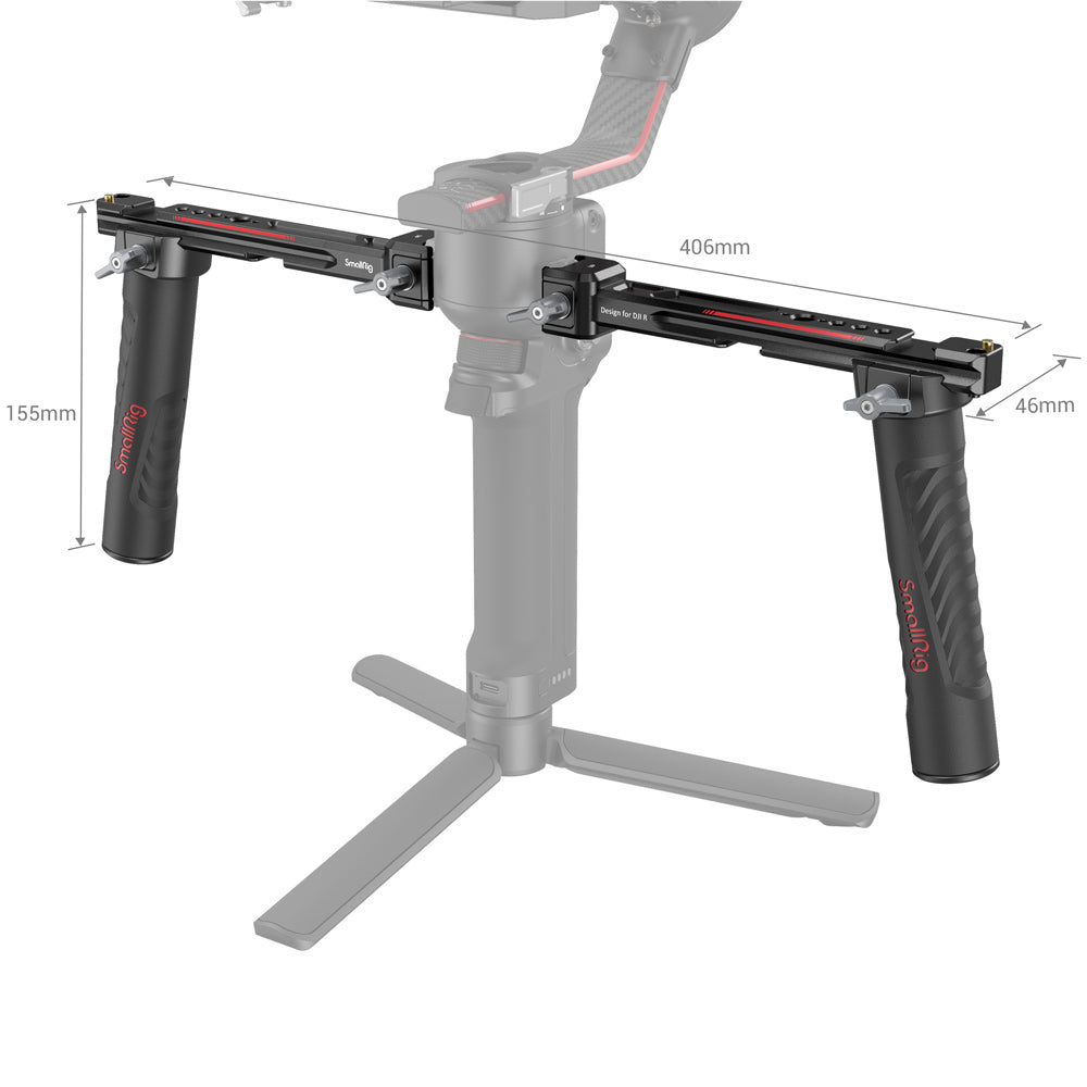 SmallRig 3027 Dual-Handgriff – für DJI RS3, RS3 Pro, RS4 und andere – Schwarz