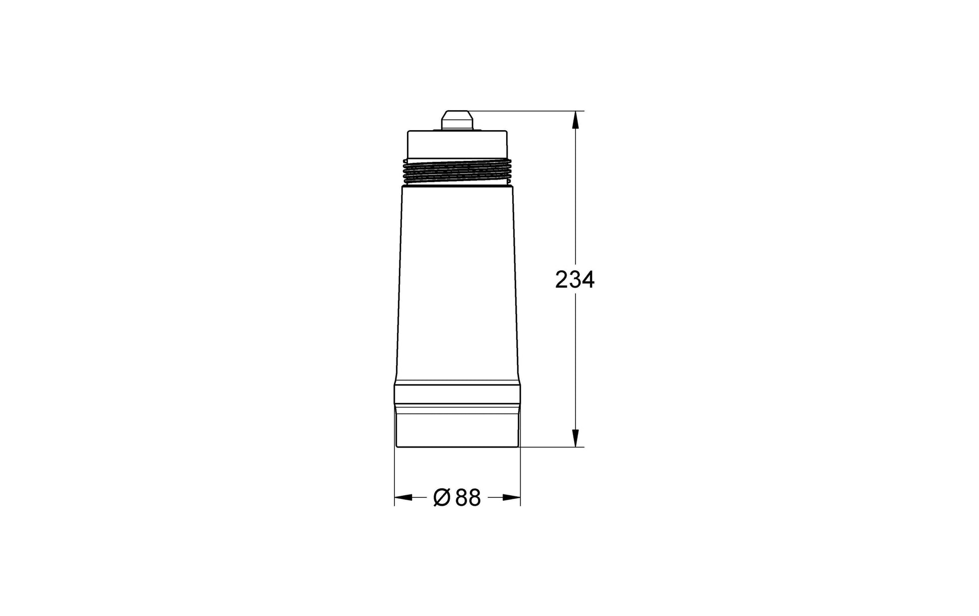 GROHE Blauer Tischwasserfilter – 3000 l, inkl. 1 Kartusche, Aktivkohlefilter, Blau