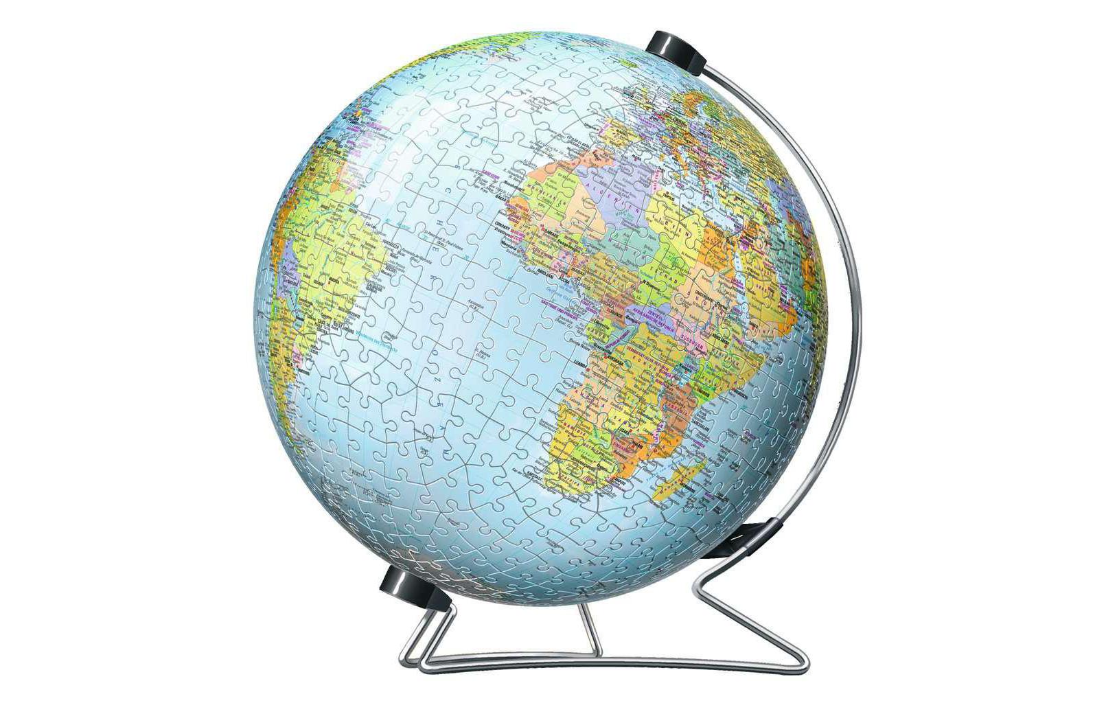 Ravensburger 3D-Puzzle Globus – 540 Teile – Ø 22 cm – Kunststoff – ab 12 Jahren