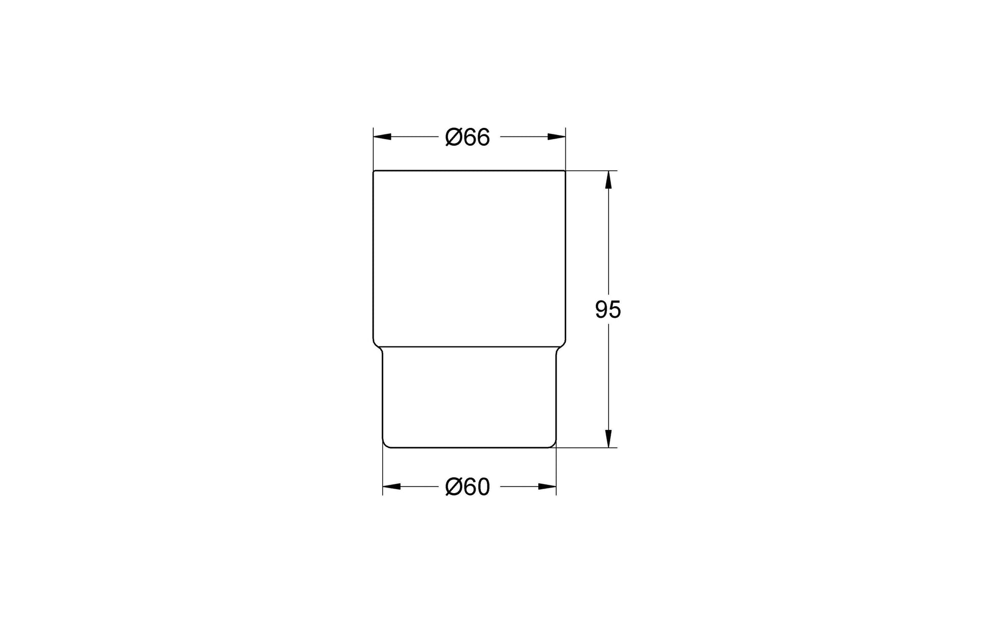 GROHE Essentials Kristallglas Zahnputzbecher – Ø6,6×9,5 cm, Glas, Wandmontiert, Transparent