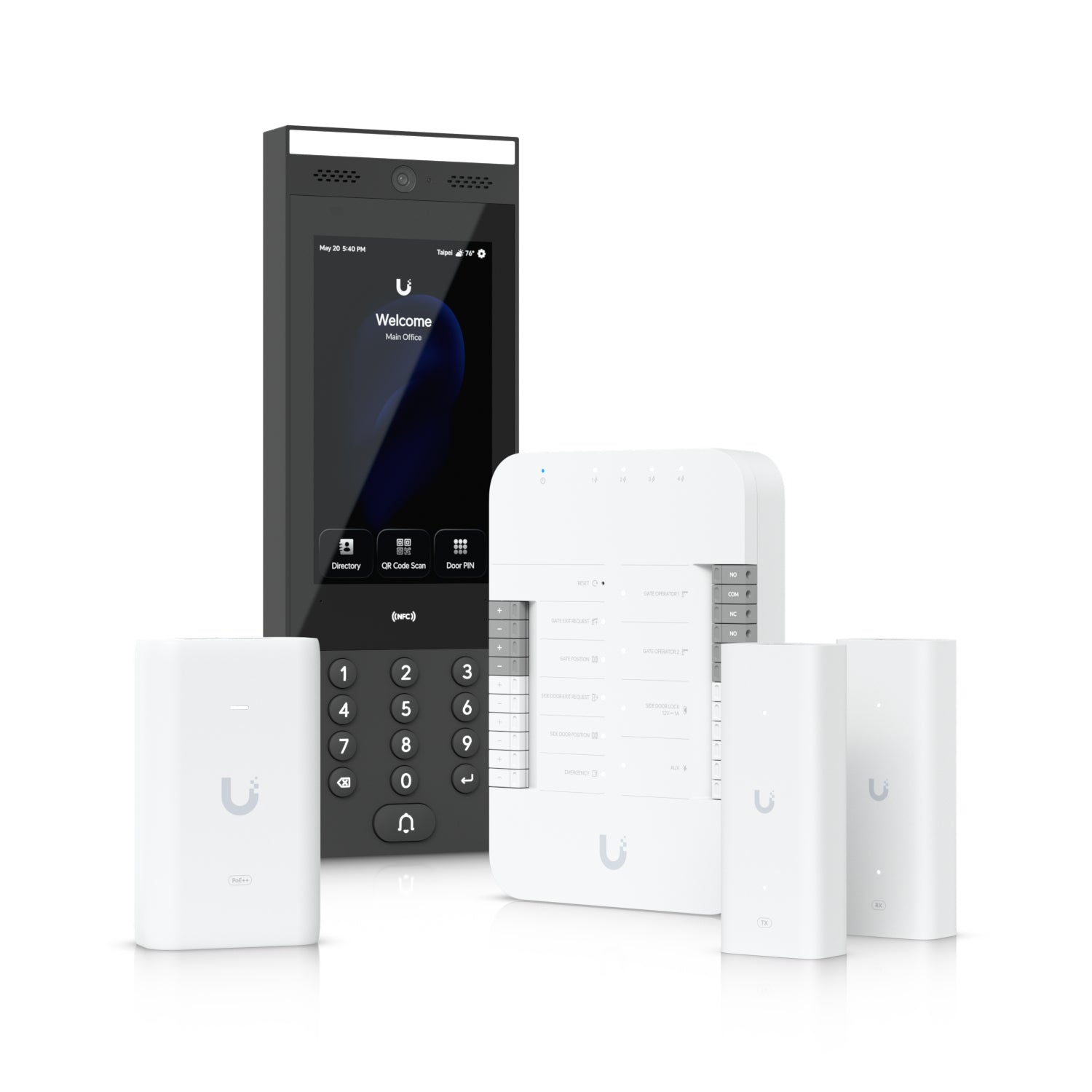 Ubiquiti UA-G3-SK-GATE Zutrittscontroller – PoE/PoE++, Polycarbonat, Schwarz/Grau/Weiss, für G3 Intercom