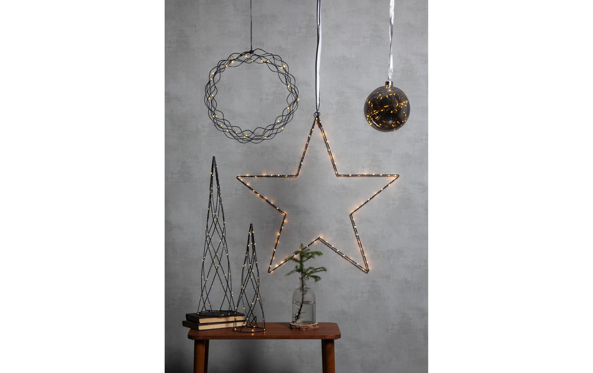 Star Trading Dekolicht Glow – Ø 15 × 16 cm, 0,48 W, 2700 K, Anthrazit