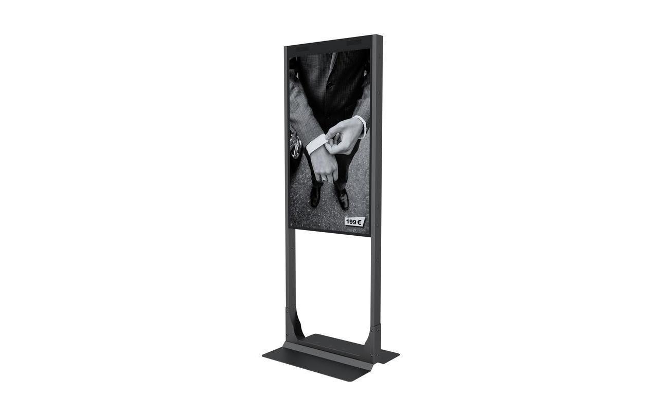 Multibrackets Floormount Pro OM46N-D – Monitorhalterung, Standfuss, bis 46", 80 kg, Drehbar, Schwarz