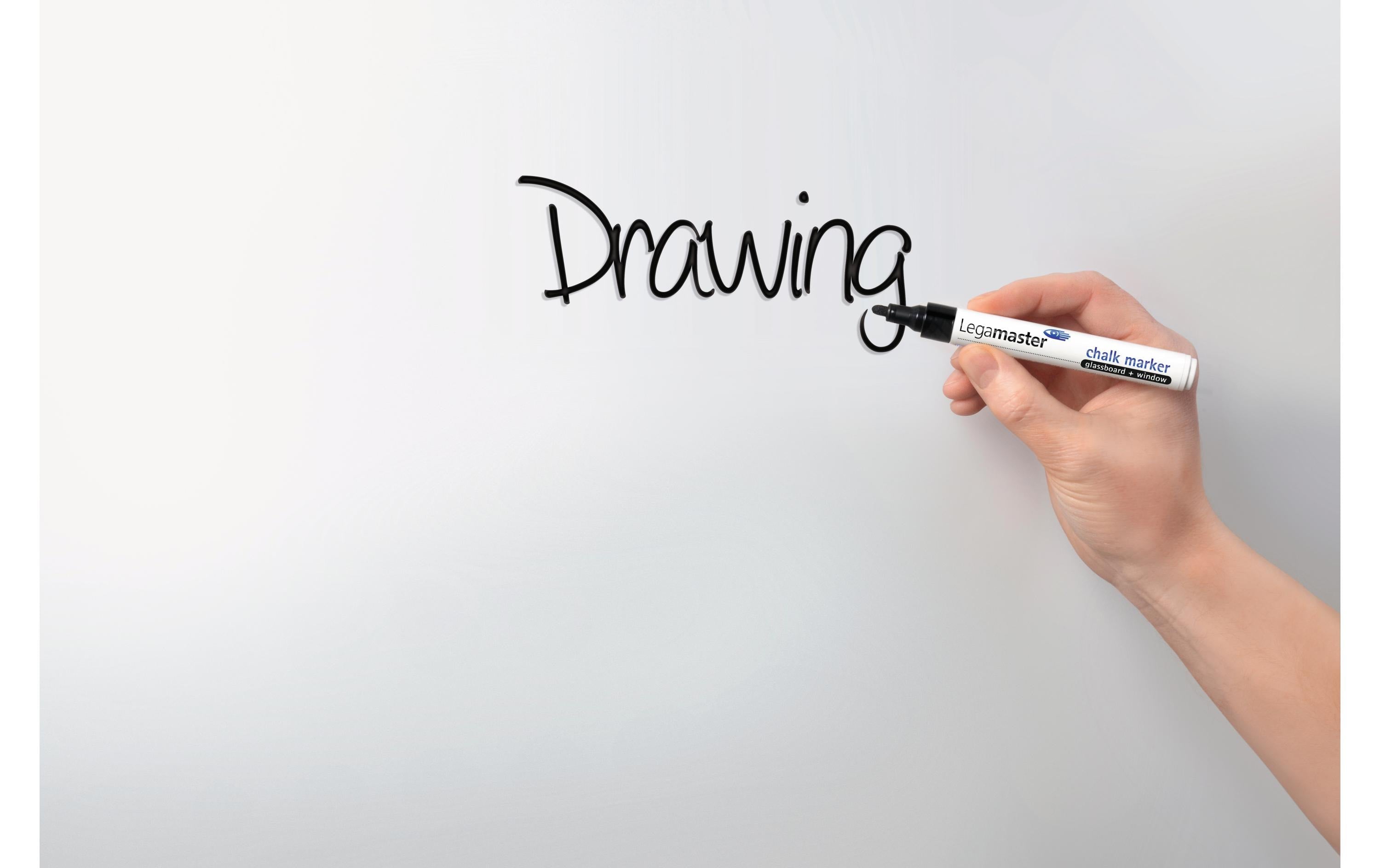 Legamaster Whiteboard – 120 × 90 cm, Glas, magnetisch
