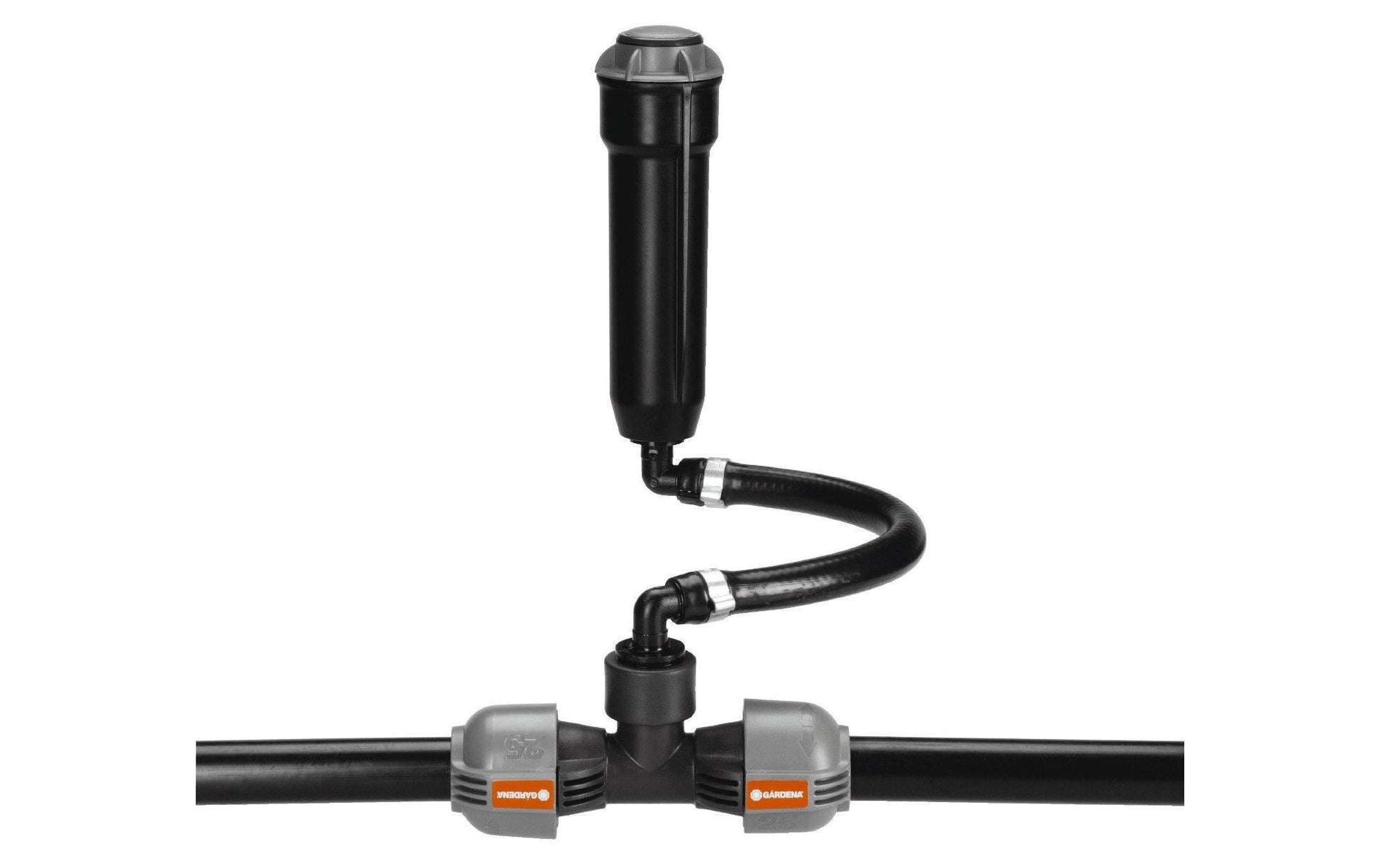 Gardena T-Stück – 25 mm × 3/4" Innengewinde, grau, 2 Ausgänge, für Sprinklersystem