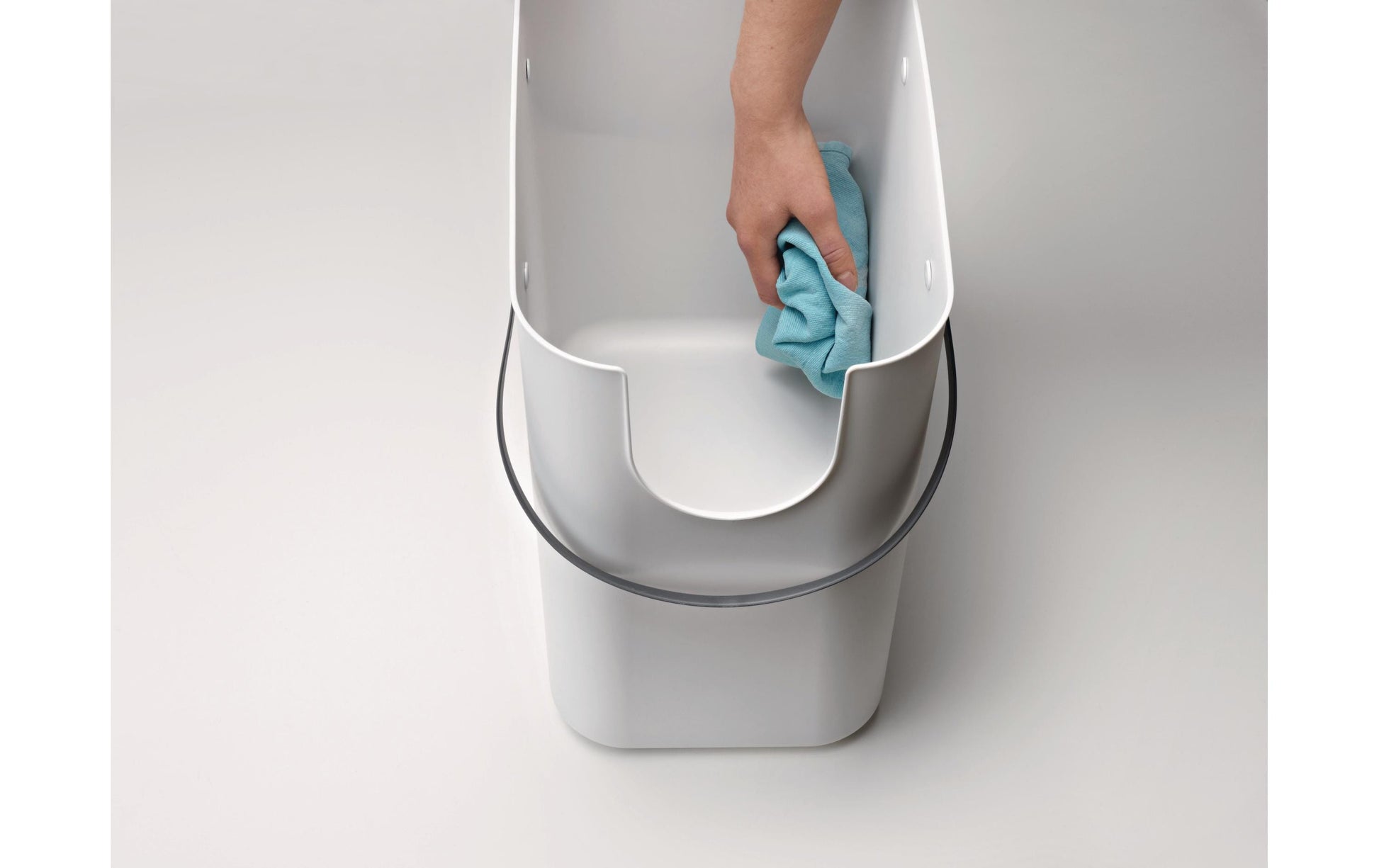 Rotho Recyclingbox Albula – 25 l – Recycling-Kunststoff, rechteckig – Weiss