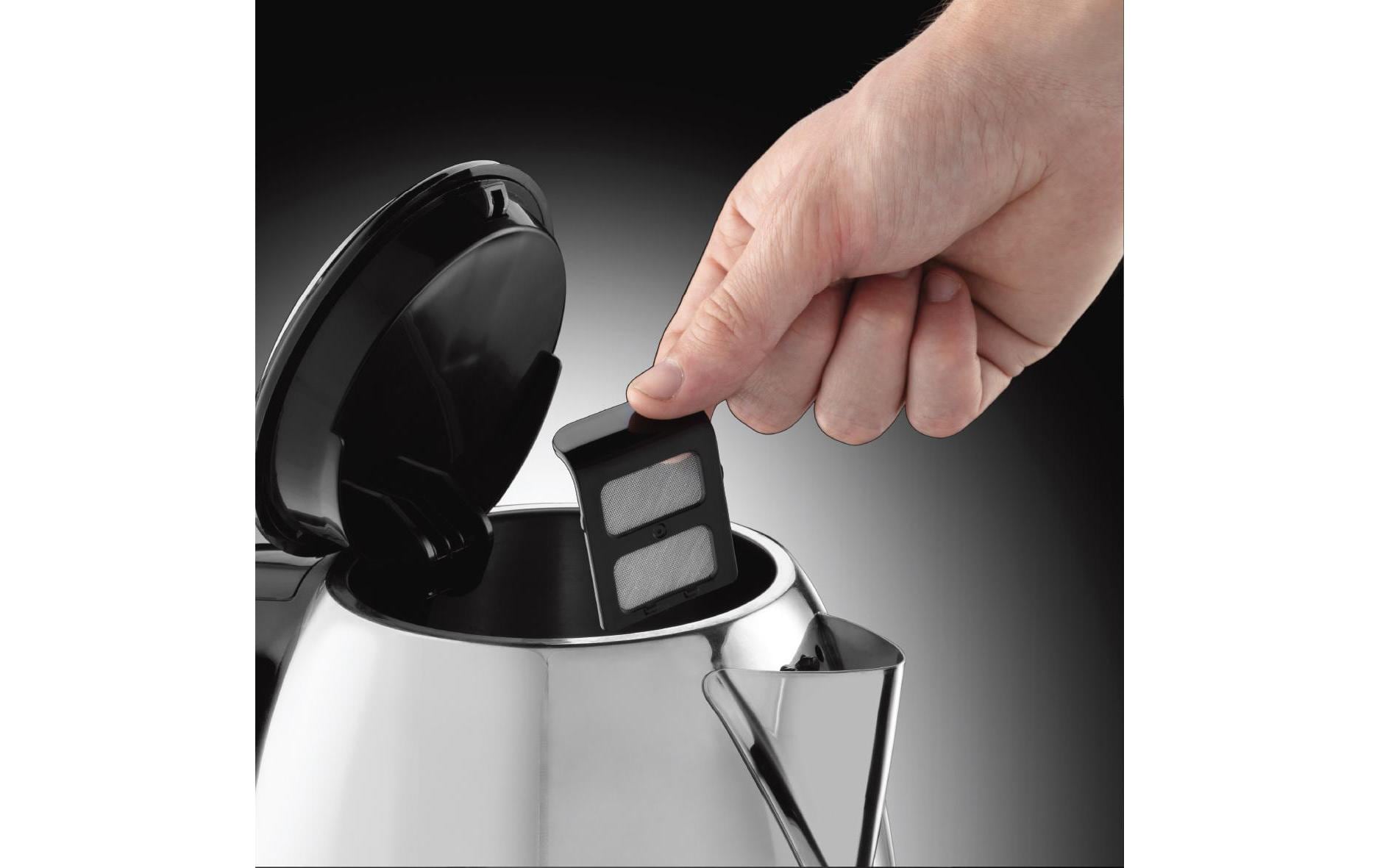Russell Hobbs Victory Wasserkocher – 1,7 l, Edelstahl, Schwarz, 23930-70