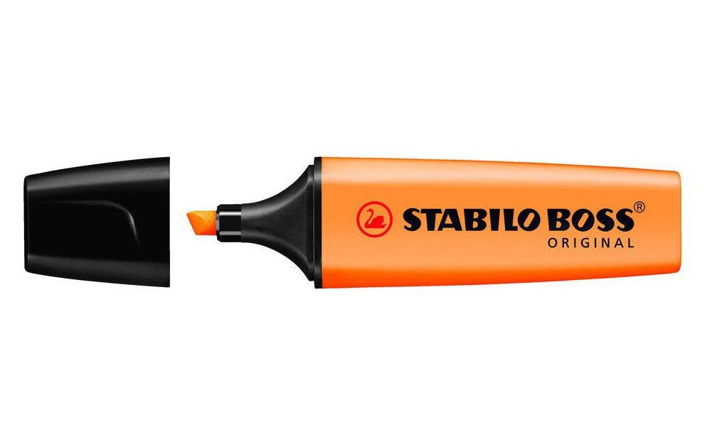 STABILO BOSS Original Textmarker Set 4 Farben – Keilspitze, 2–5 mm, nachfüllbar