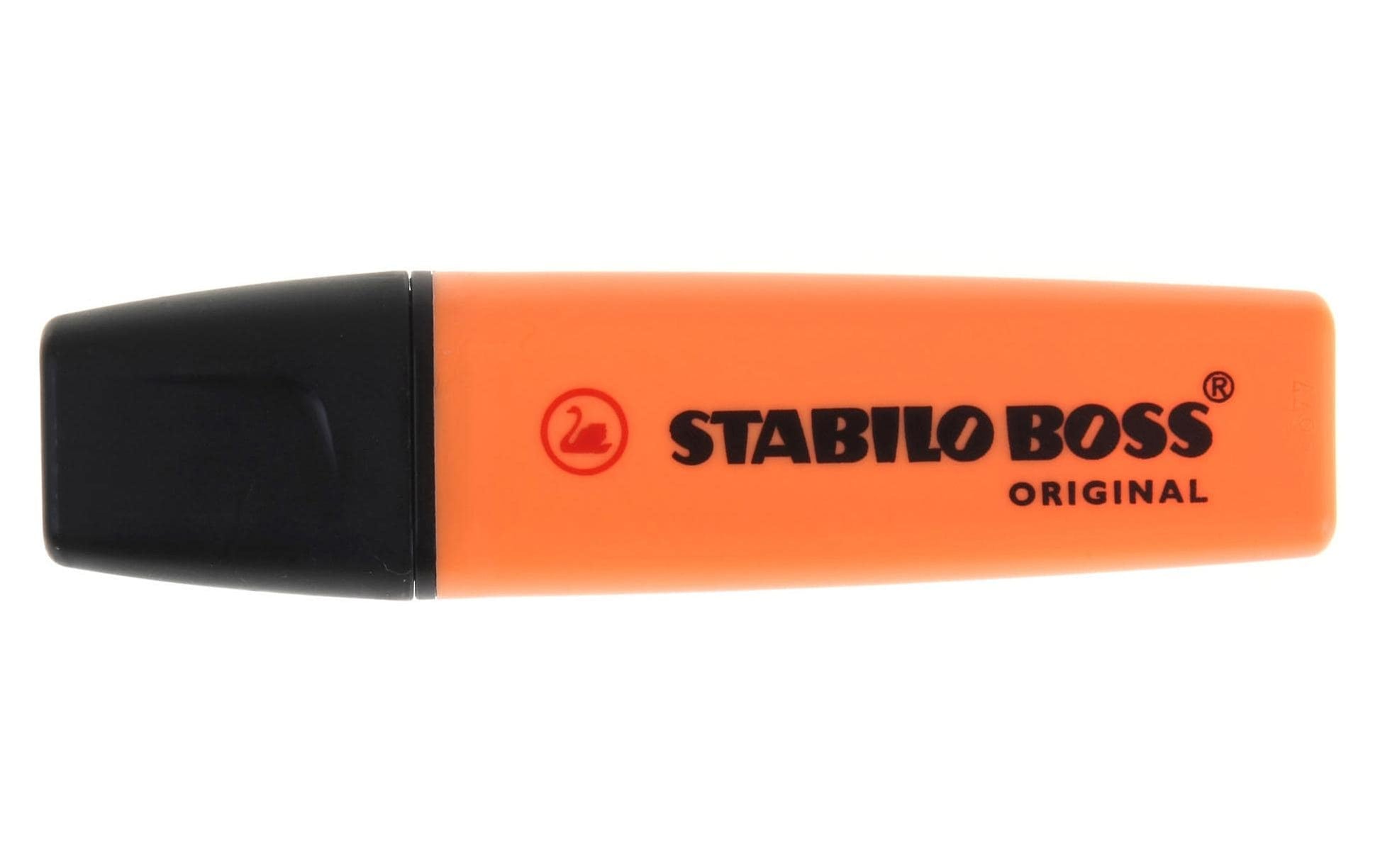STABILO BOSS Original Textmarker – 5er Set, Farben sortiert, Keilspitze 2–5 mm, nachfüllbar