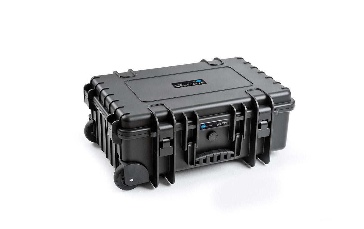B&W Cases 6600-SI – Trolley Hartschale, PP, Schwarz, 35 × 55 × 22,5 cm