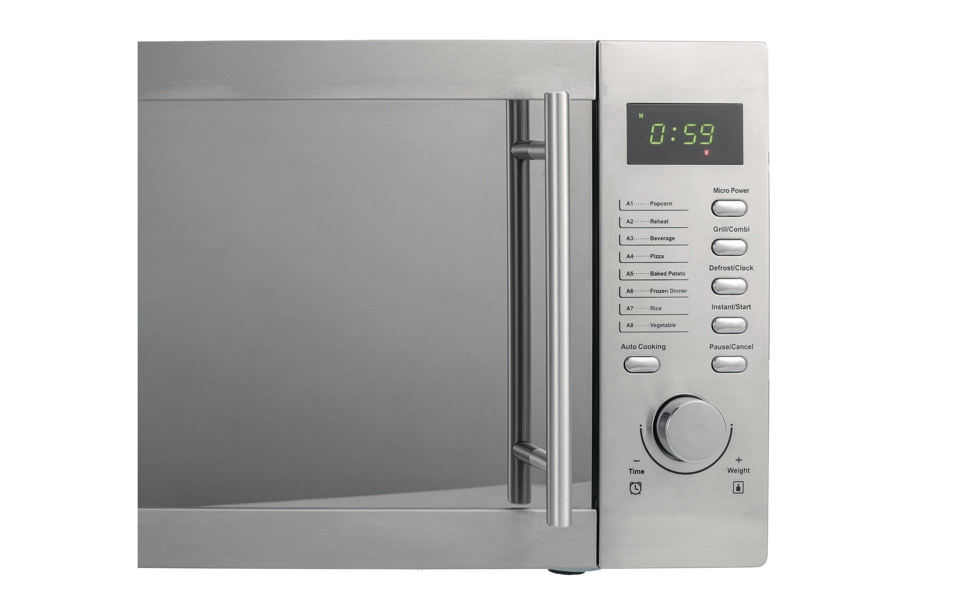 Koenig Kombi-Mikrowelle B01104 – 23 l, Grill, 800 W – Edelstahl
