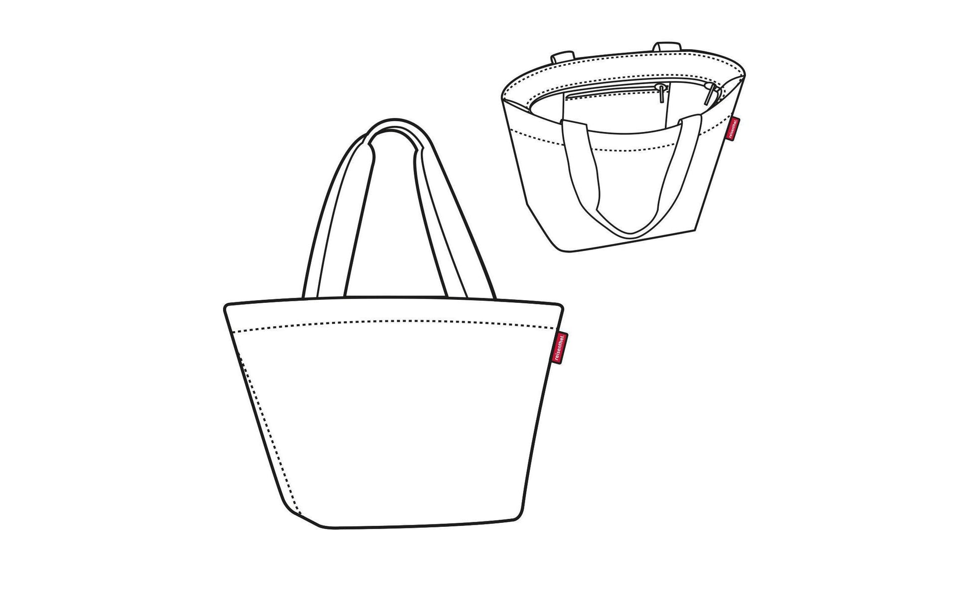 Reisenthel Stofftasche, Polyester, Schwarz, 510×305×260 mm