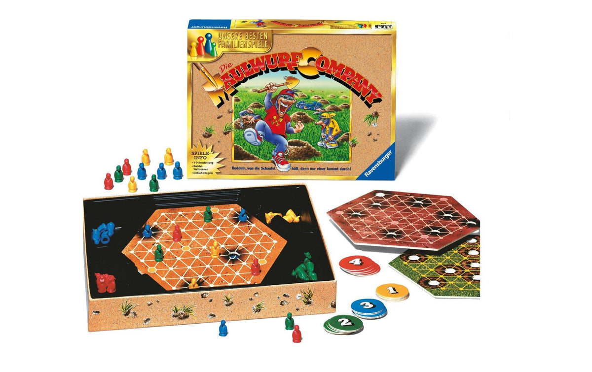 Ravensburger Maulwurf Company – Brettspiel, 2–4 Spieler, ab 8 J., 30 min, DE