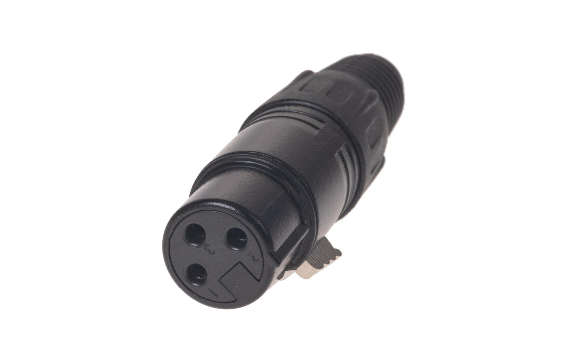 Bemero BC1001BK-F – 3-poliger XLR-Stecker, weiblich, gerade, schwarz, 1 St.