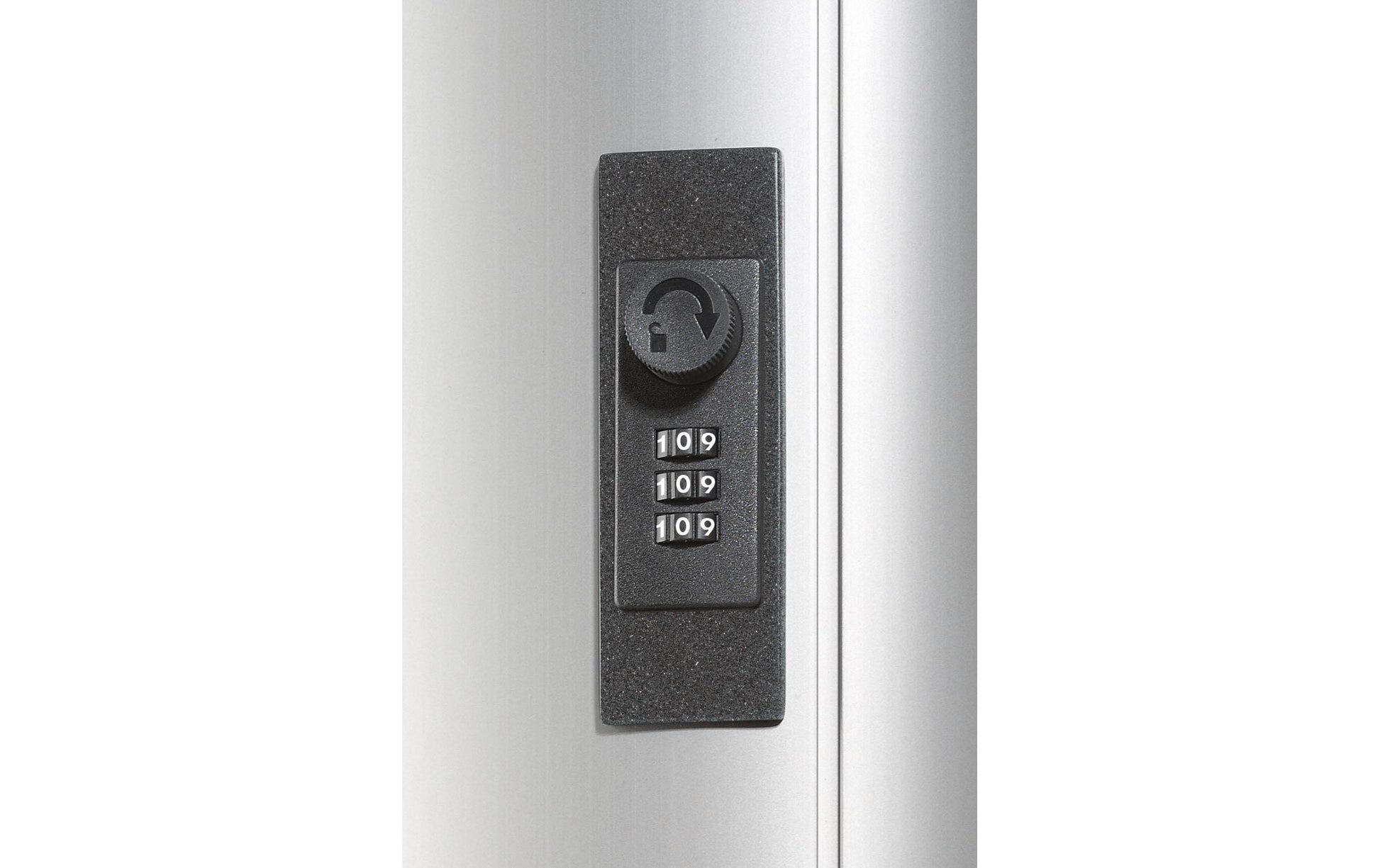 Durable Schlüsselkasten KEY BOX Code 72, 72 Haken, Zahlenschloss, Aluminium, Silber – Wandmontage