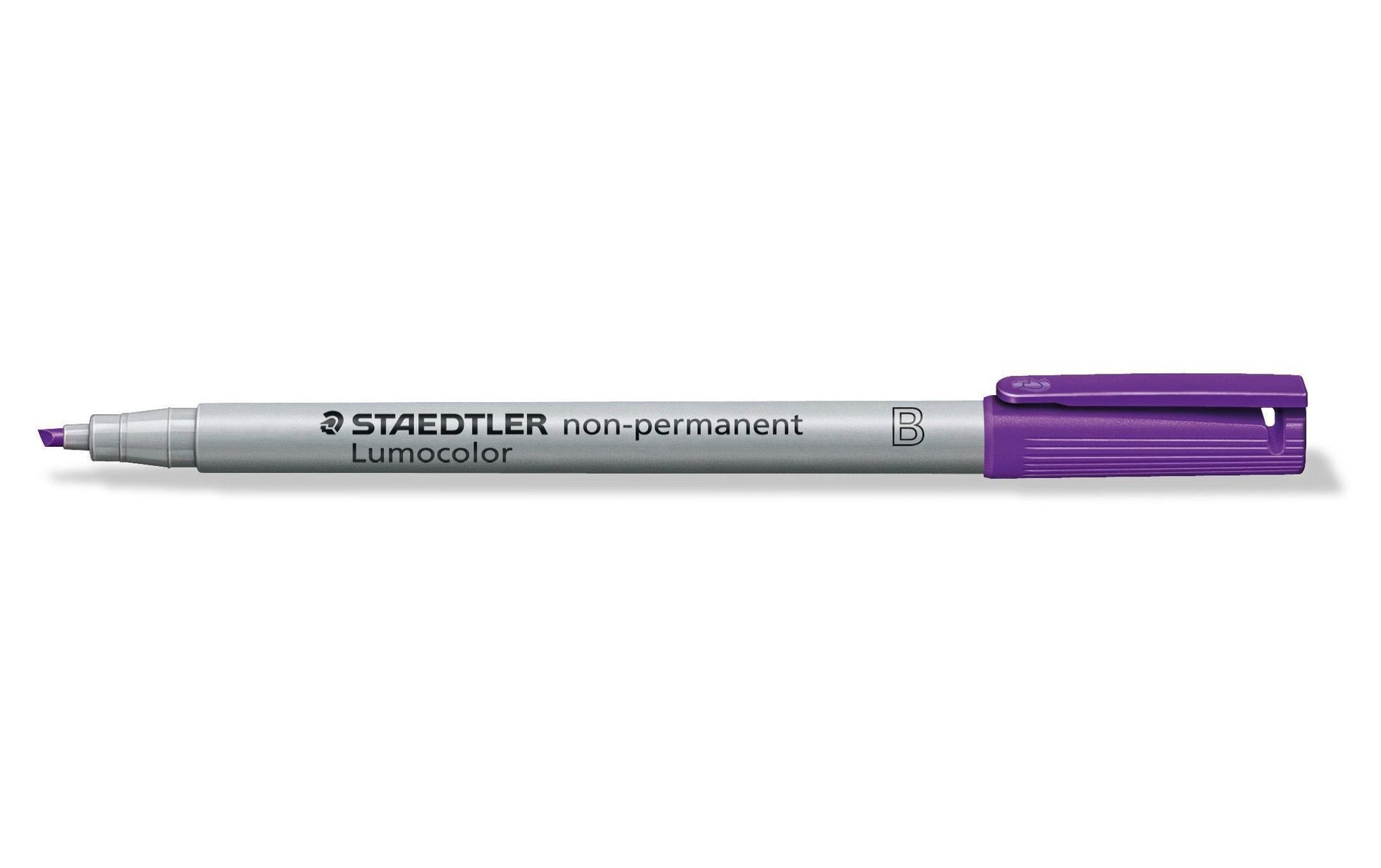 Staedtler Non-Permanent-Marker Lumocolor – breite Keilspitze 1-2,5 mm – violett – nachfüllbar
