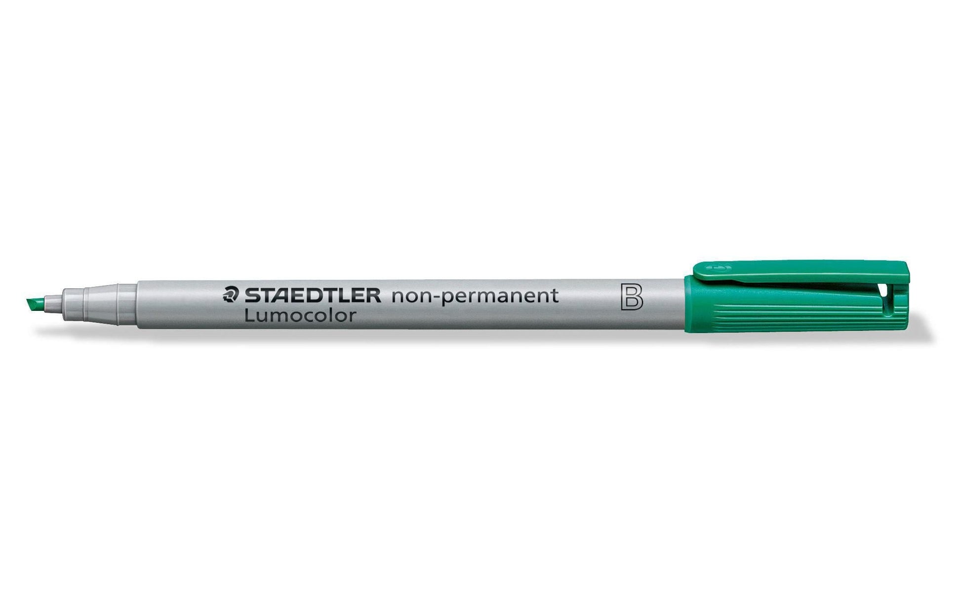 Staedtler Non-Permanent-Marker Lumocolor – breite Keilspitze 1-2,5 mm – grün – nachfüllbar