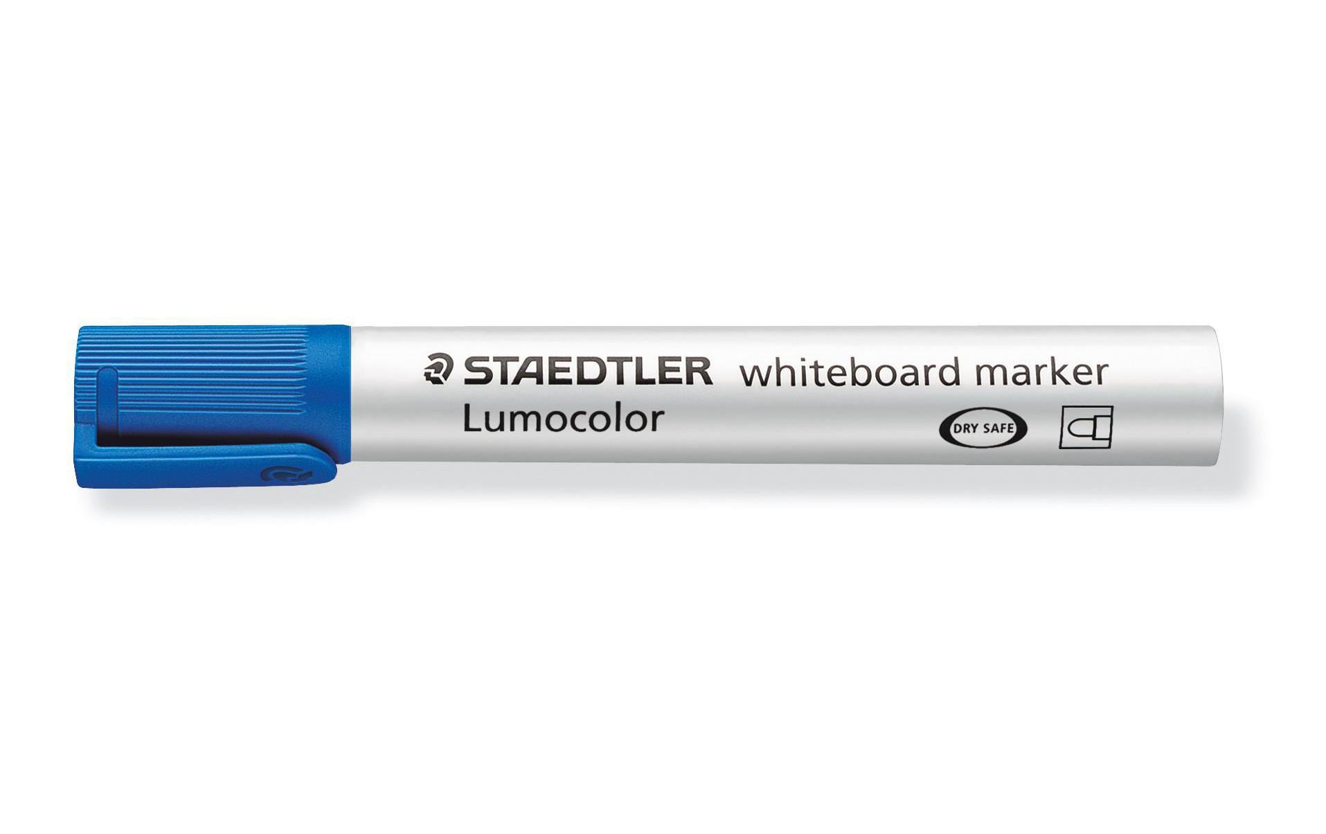 Staedtler Whiteboard-Marker – blau, trocken abwischbar, nachfüllbar – für Whiteboards, Glas und Porzellan
