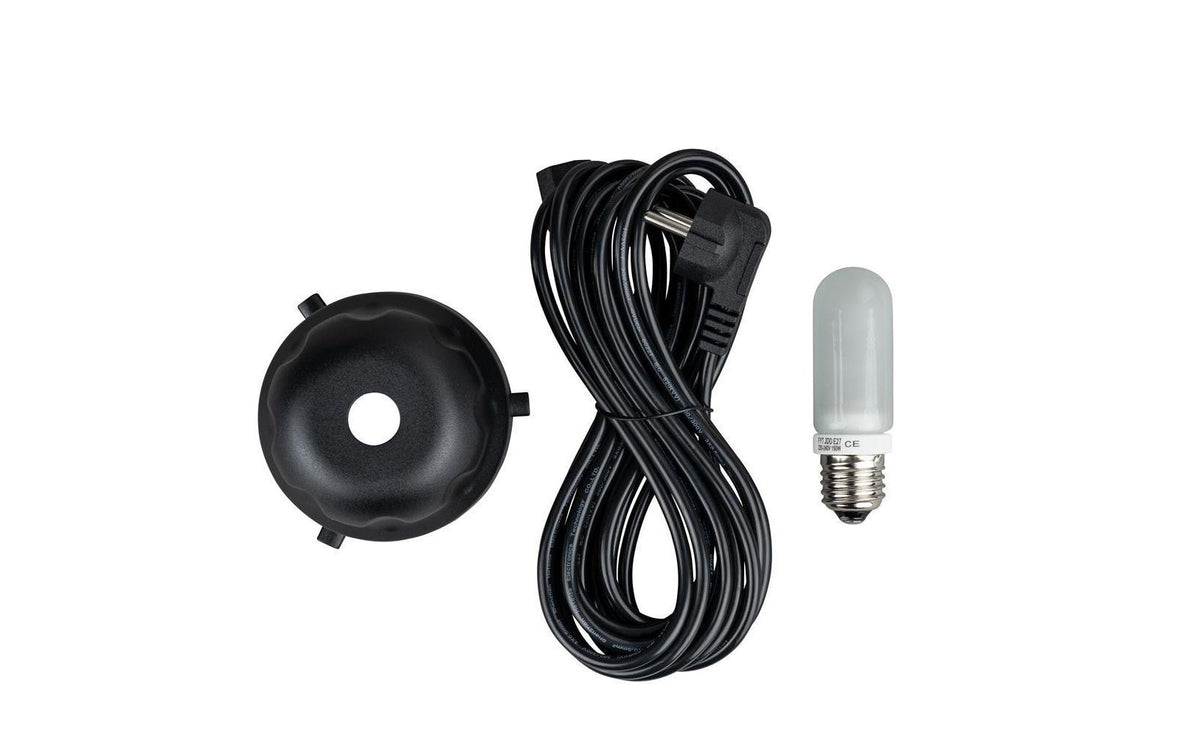 Dörr DFX-300 Studioblitz – 300 Ws, 150 W Lampe, 5500 K, 0,1–0,7 s Blitzfolgezeit, dimmbar – Schwarz