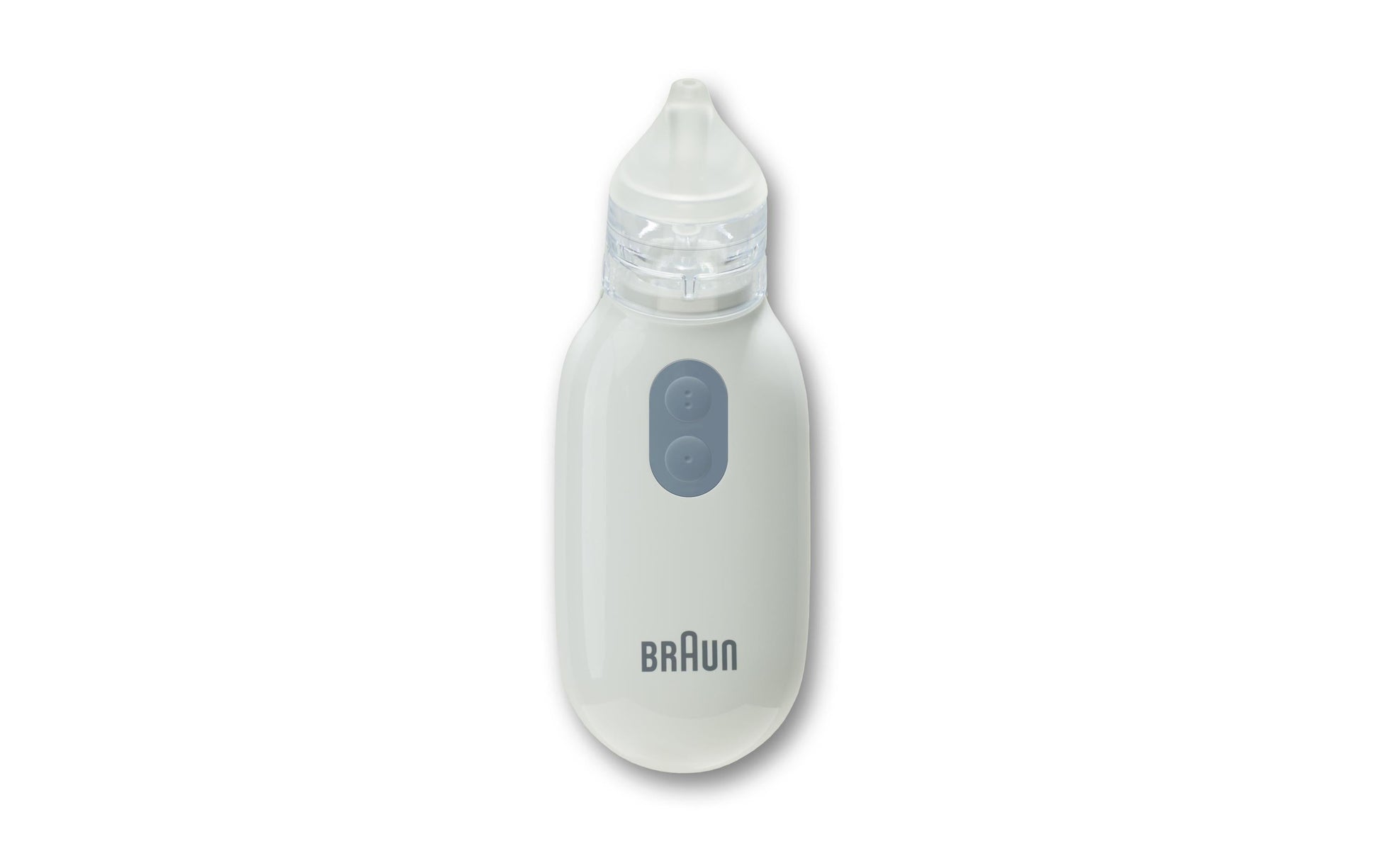 Braun Nasensauger BNA 100 – elektrisch, Akku – abnehmbare, spülmaschinenfeste Spitzen – weiss