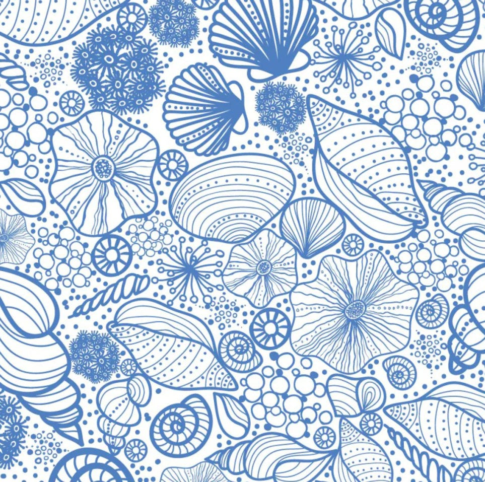 Paper + Design Servietten Muschel – mehrfarbig – 33 × 33 cm, 3-lagig – 20 Stück