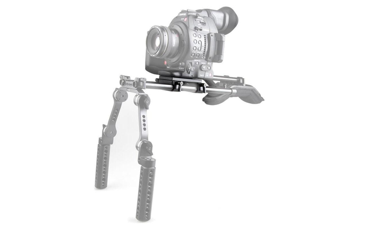 SmallRig 1798 Adapter – 15 mm Rail-Block, 1/4" & 3/8" – Aluminium, Schwarz