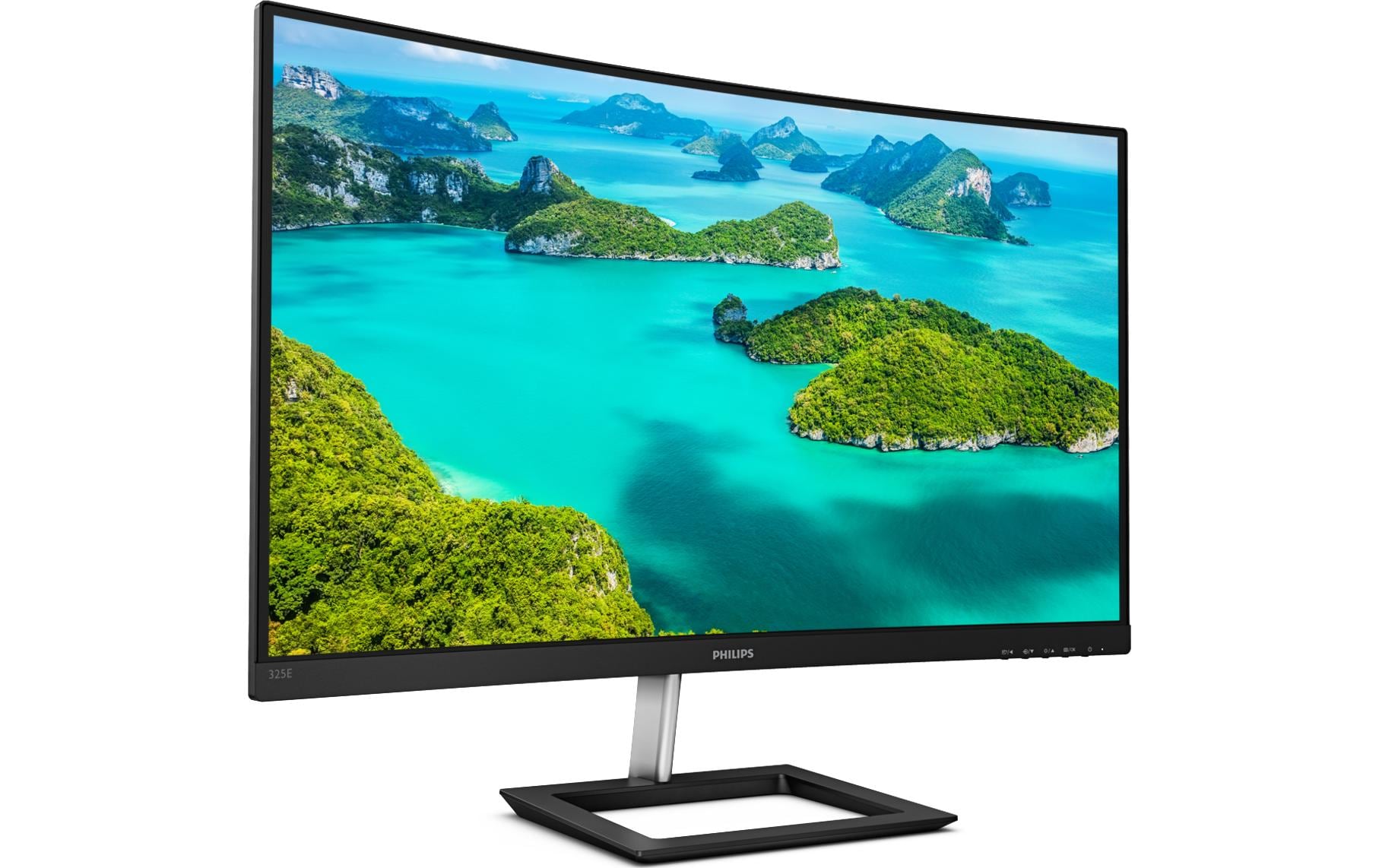 Philips 325E1C – Monitor, 31,5", VA, 75 Hz, 250 cd/m², Gebogen, Adaptive Sync, VESA 100 × 100, Schwarz