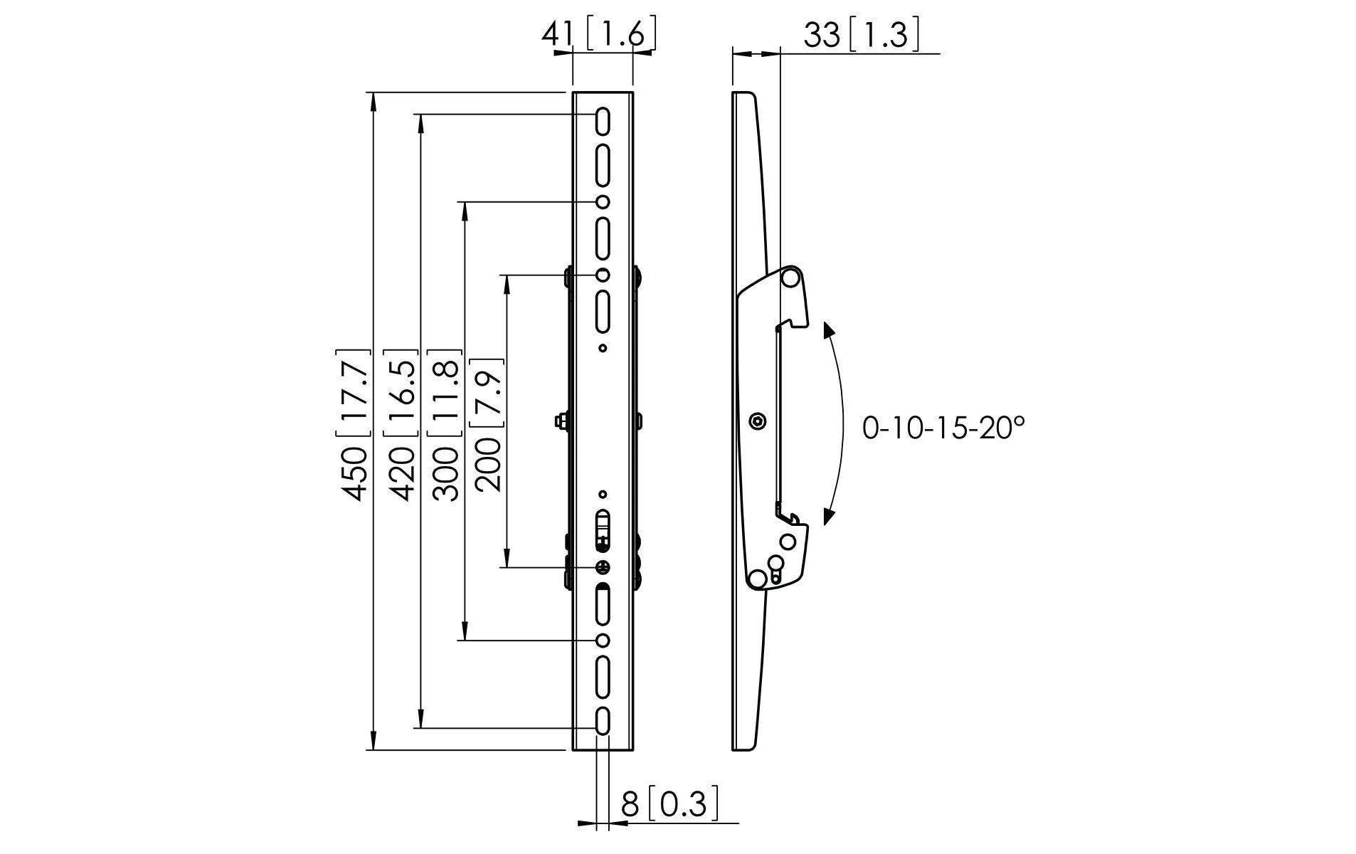 Vogel's 6VO PFS 3304B – Dreh-Adapter für Displays bis 75,0", VESA 100×100 mm, Traglast 80 kg, neigbar