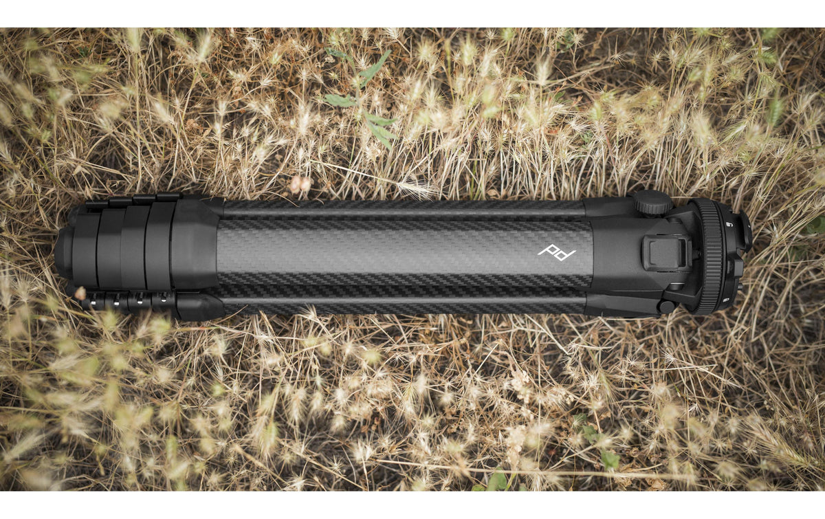 Peak Design Travel Tripod Carbon Reisestativ – Carbon, 5 Sektionen, 152,4 cm max, Traglast 9,1 kg – für Kamera