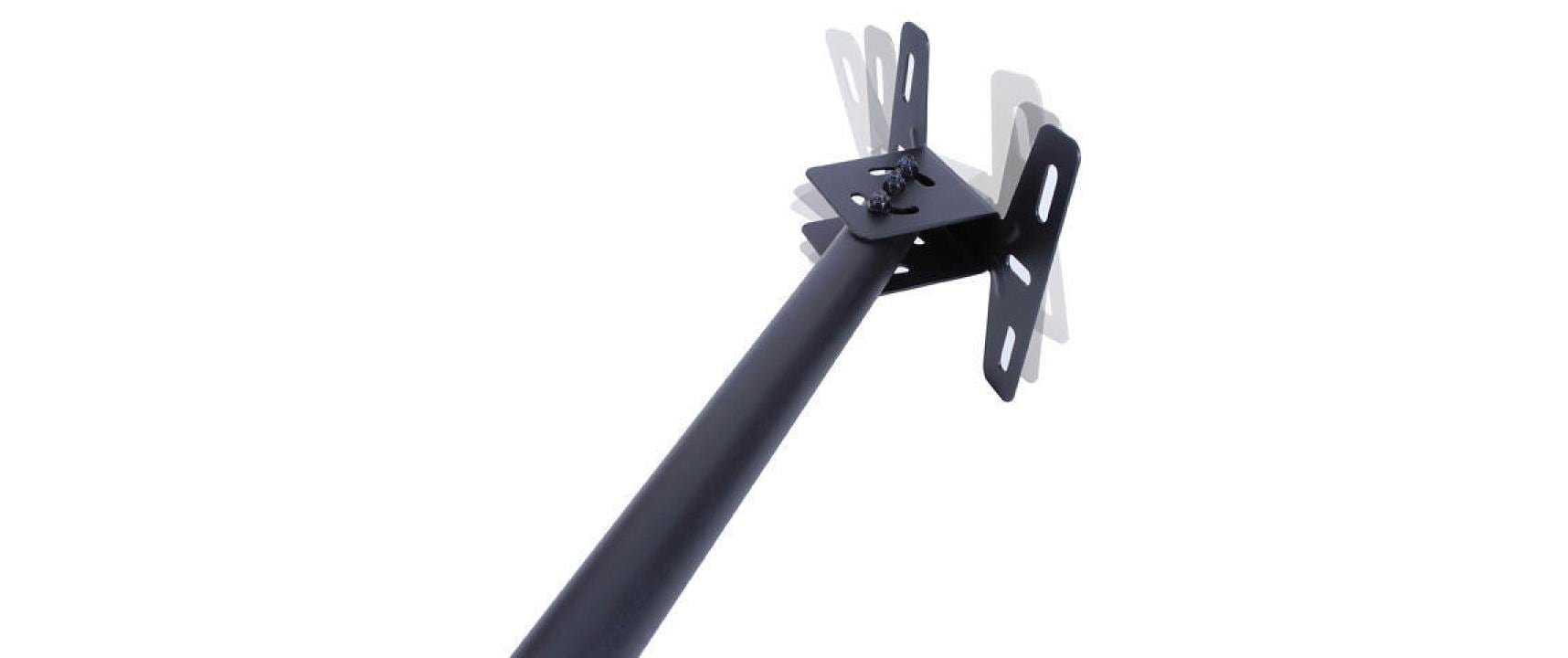 Multibrackets MBB 5477 – Deckenhalterung, drehbar, neigbar, für 32–55", VESA 100×100–400×400, bis 65 kg, schwarz