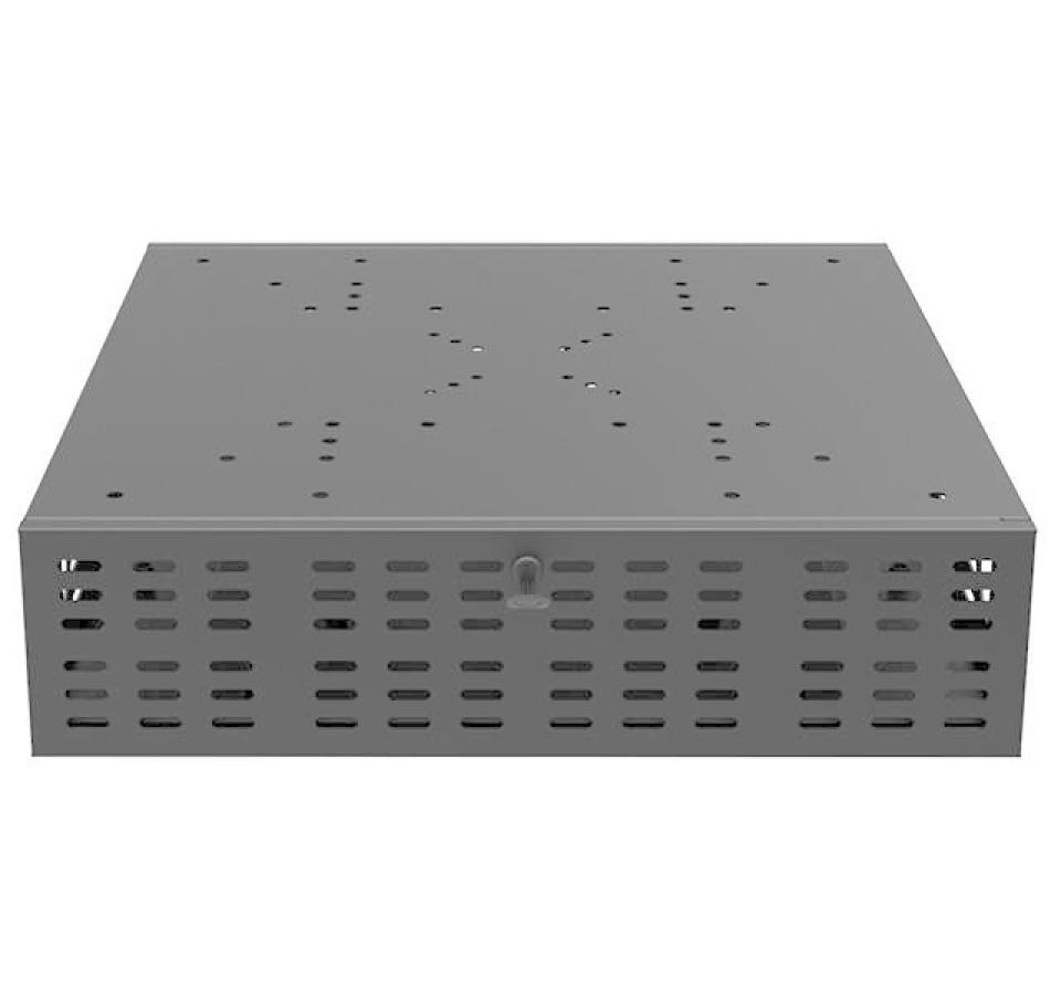 Multibrackets Display-Schutzgehäuse – Schwarz, Aluminium, 485 × 480 × 120 mm