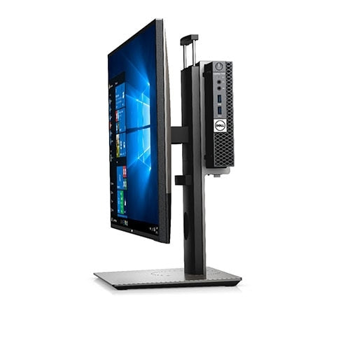 DELL OptiPlex Micro Form Factor MFS18 – Standfuss, bis 27", höhenverstellbar, schwarz, silber