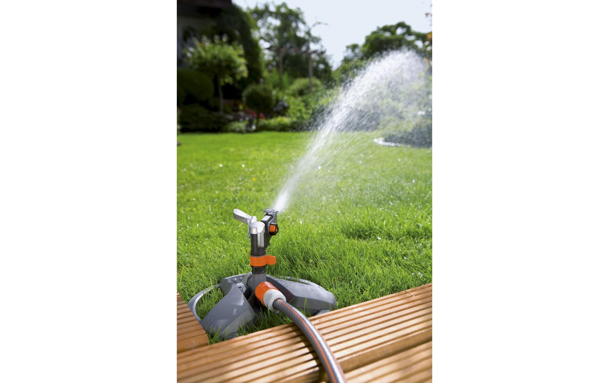 Gardena Multifunktions-Wassersprenger 490 m² – Schwarz, Grau, Orange