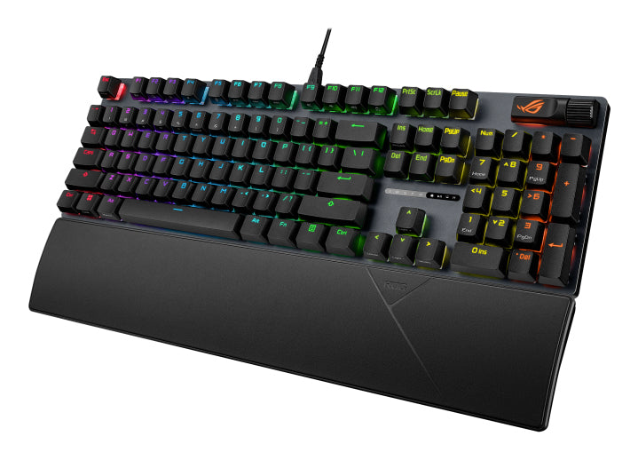 ASUS ROG Strix Scope II – Gaming-Tastatur – Mechanisch – Kabelgebunden, USB-C – RGB – Schwarz