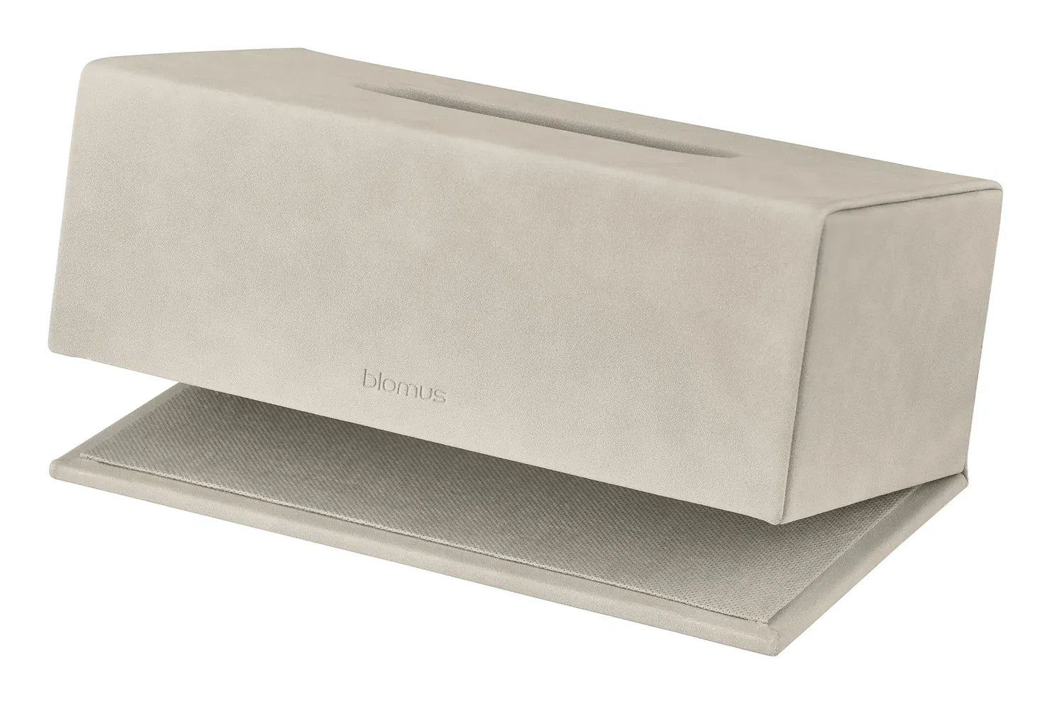Blomus Kosmetiktuchbox SAHLA – 13×25×9 cm, Kunstleder (PU), Beige