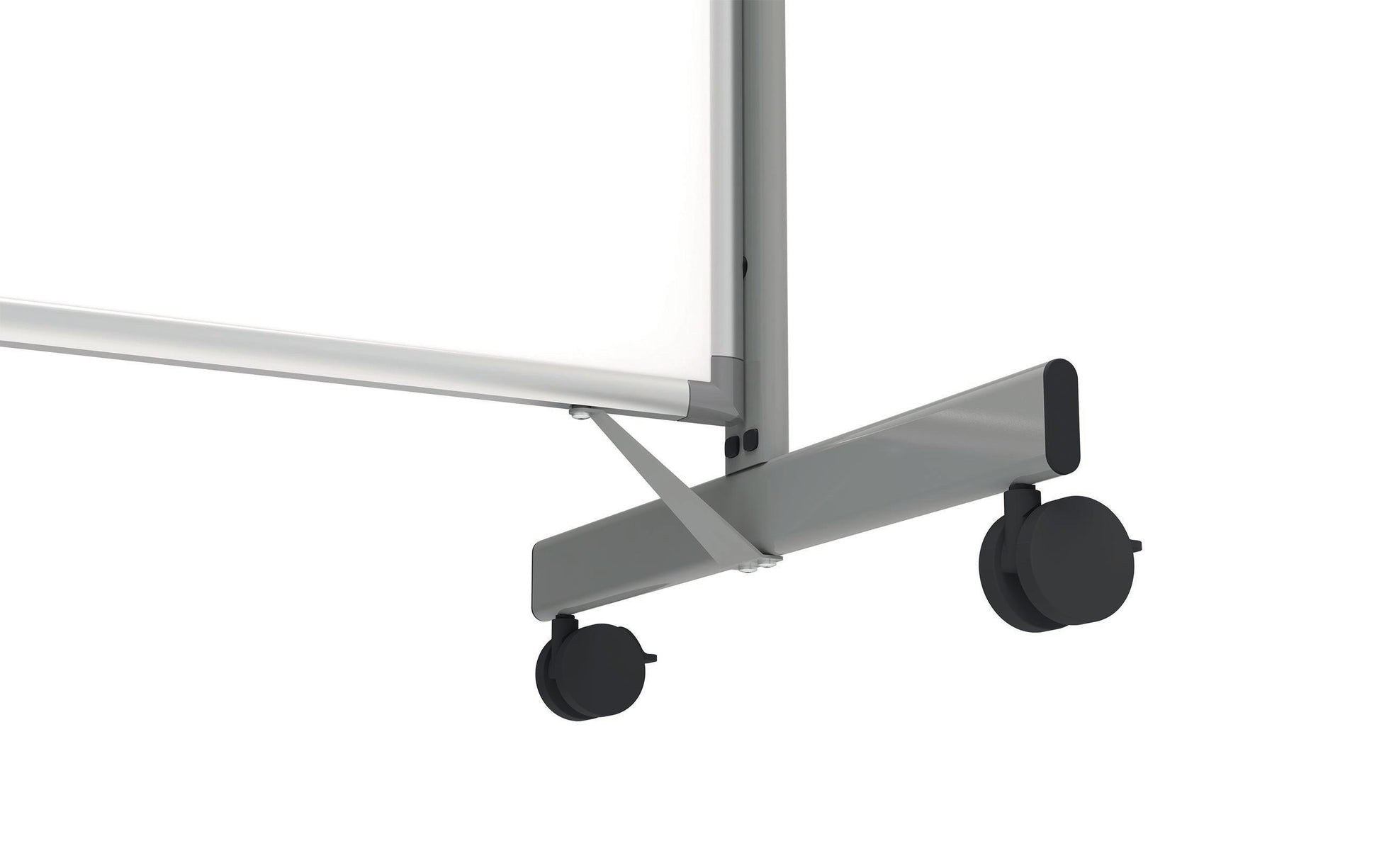 MAUL Whiteboard – 75 × 180 cm, Aluminiumrahmen, mobil