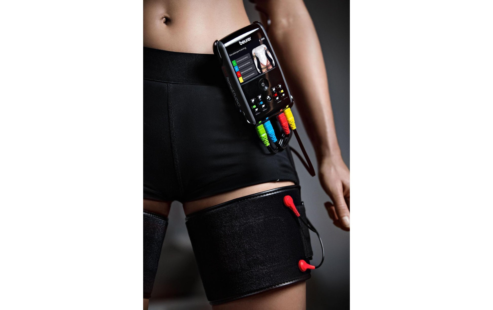 Beurer Massagegerät EM 95 – Elektrostimulation (EMS), 4 Kanäle, 40 Programme, Bluetooth – Schwarz