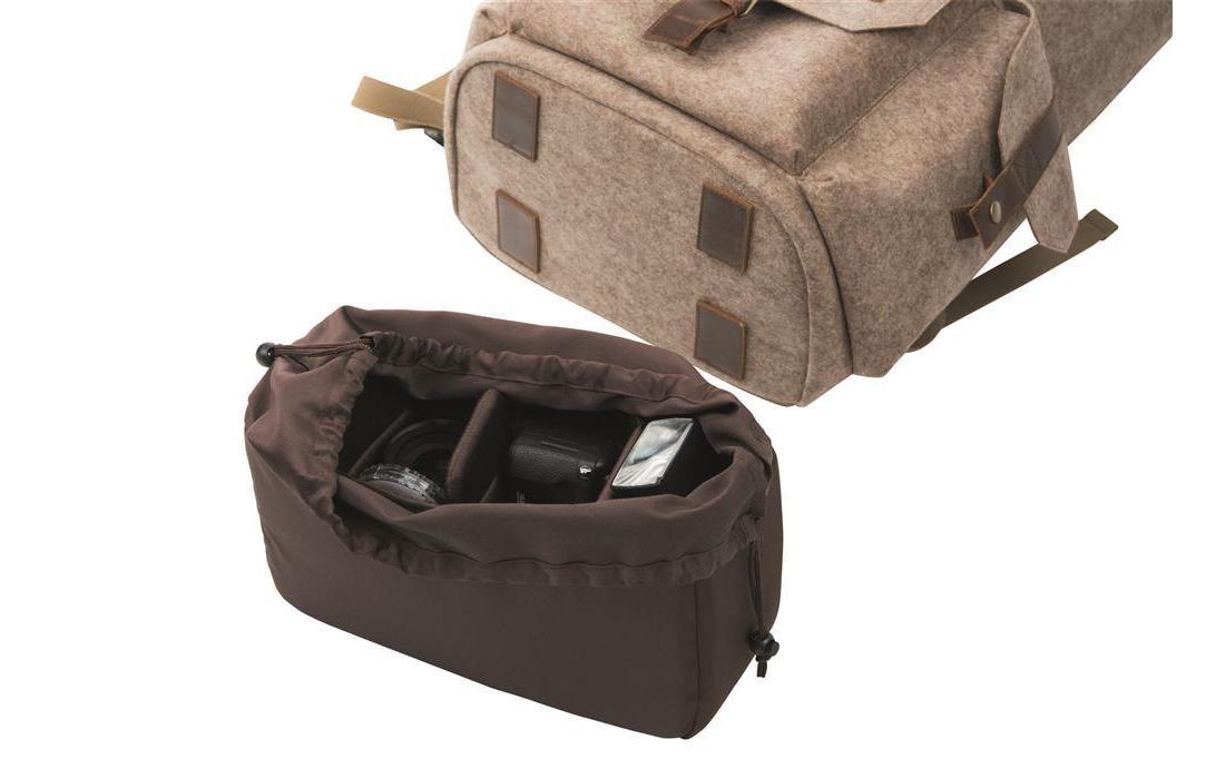 Dörr Ranger L Kamerarucksack – Baumwolle/Leder/Polyester – Braun – Innenmasse 320 × 480 × 190 mm
