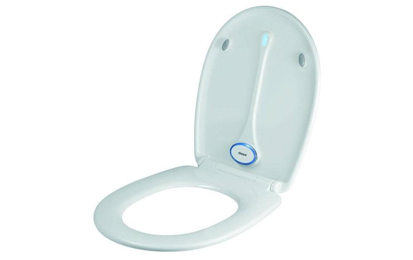 Diaqua Toilettensitz (verlängert) – Duroplast, Weiss, LED, Soft-Close, 36 × 44 cm