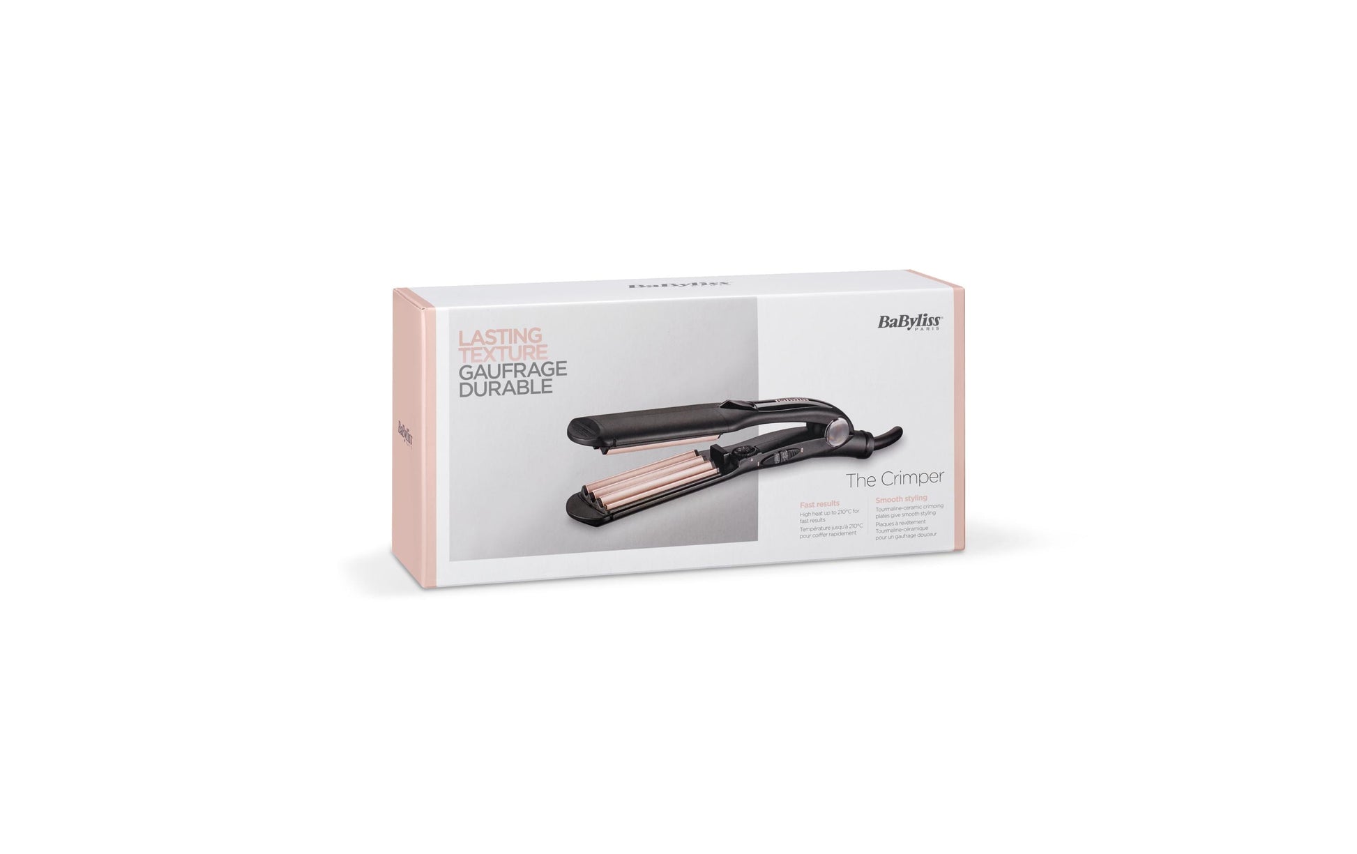 BaByliss Texturiereisen The Crimper 2165CE – Keramik-Turmalin, 120–210 °C – 3,5 cm – Schwarz/Pink