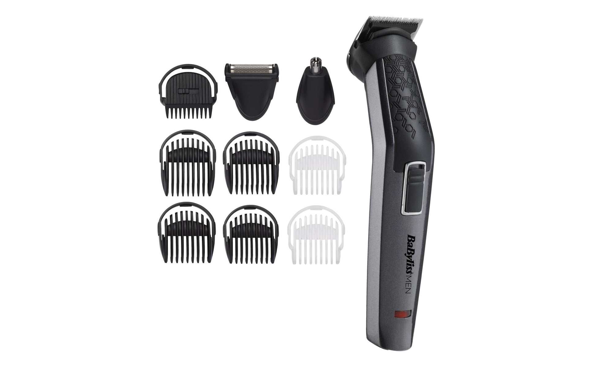 BaByliss Präzisionstrimmer MT727E – Akku 60 min, Titan-Messer, 0,5–8 mm, 10 Führungskämme, waschbar