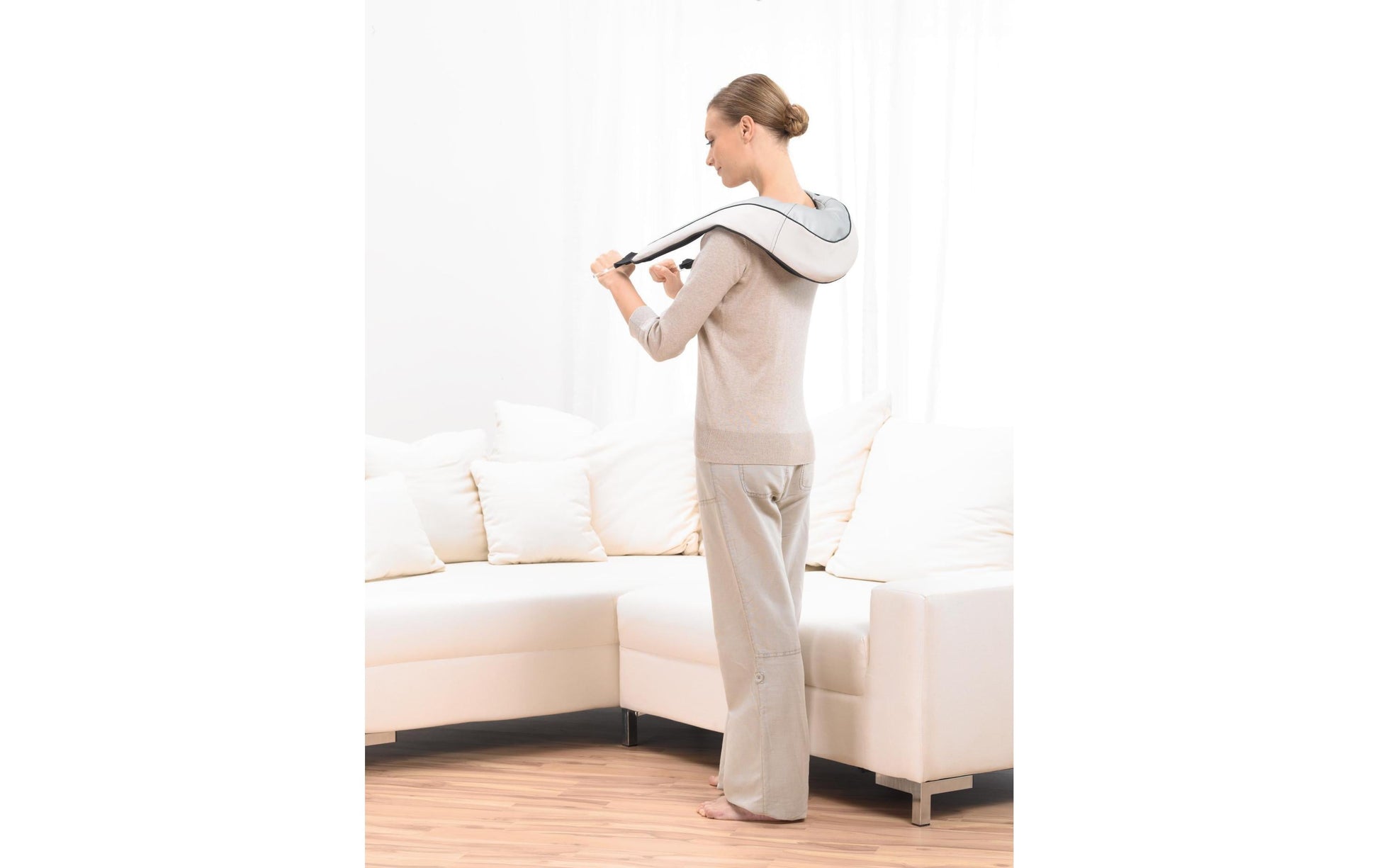 Beurer Massagekissen – Weiss, 80 × 580 × 860 mm, Perkussionsmassage, Vibrationsfunktion
