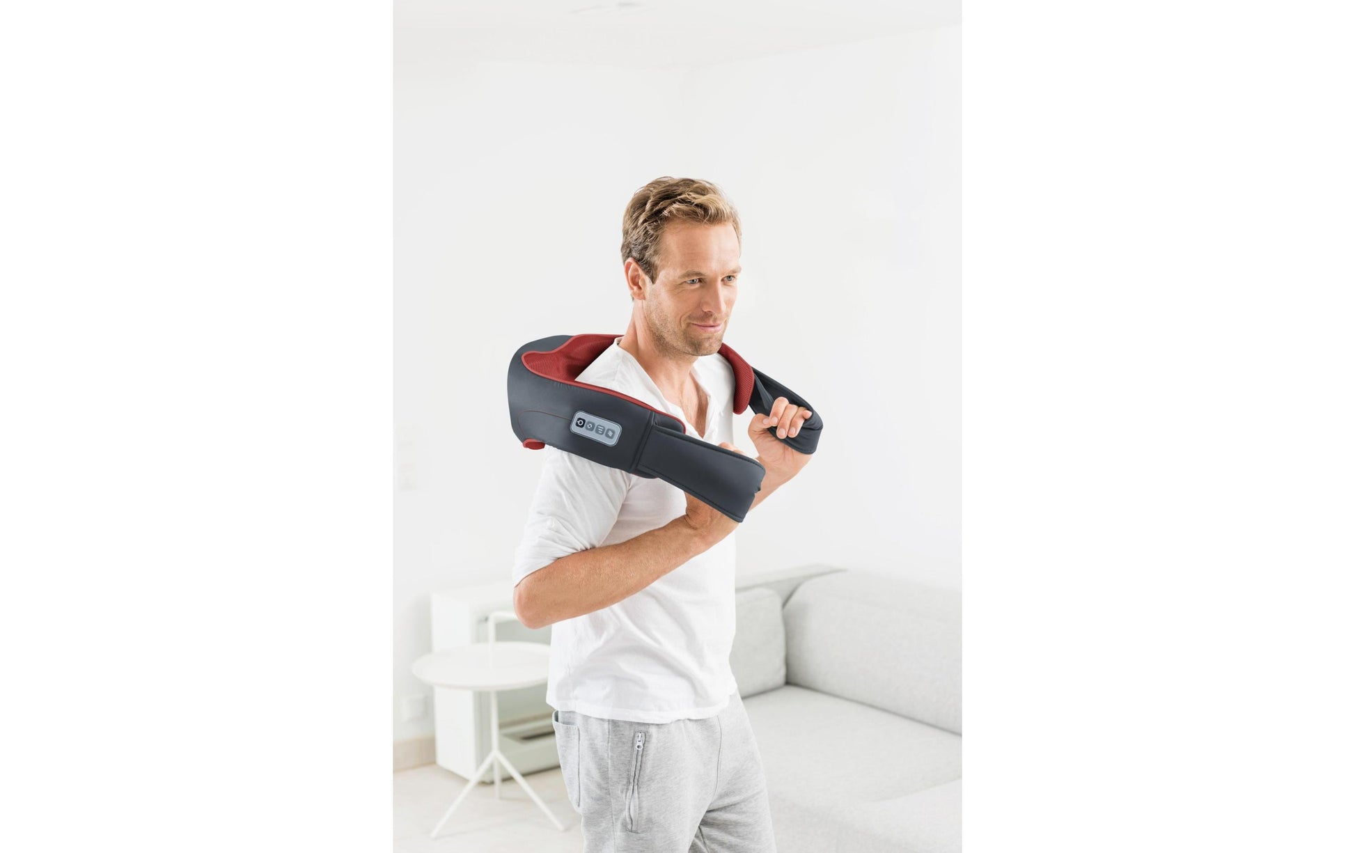 Beurer Nacken-Massagegerät – grau, MG151, Shiatsu, mit Wärmefunktion, 3 Stufen