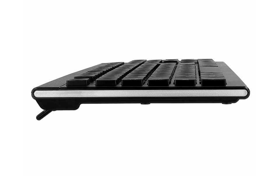 DeLOCK Tastatur, kabellos (2,4 GHz), DE-Layout (DE), Fullsize (mit Ziffernblock), Scherenmechanik, schwarz